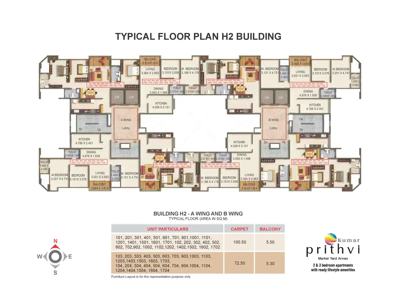 Kumar Prithvi Floor Plan