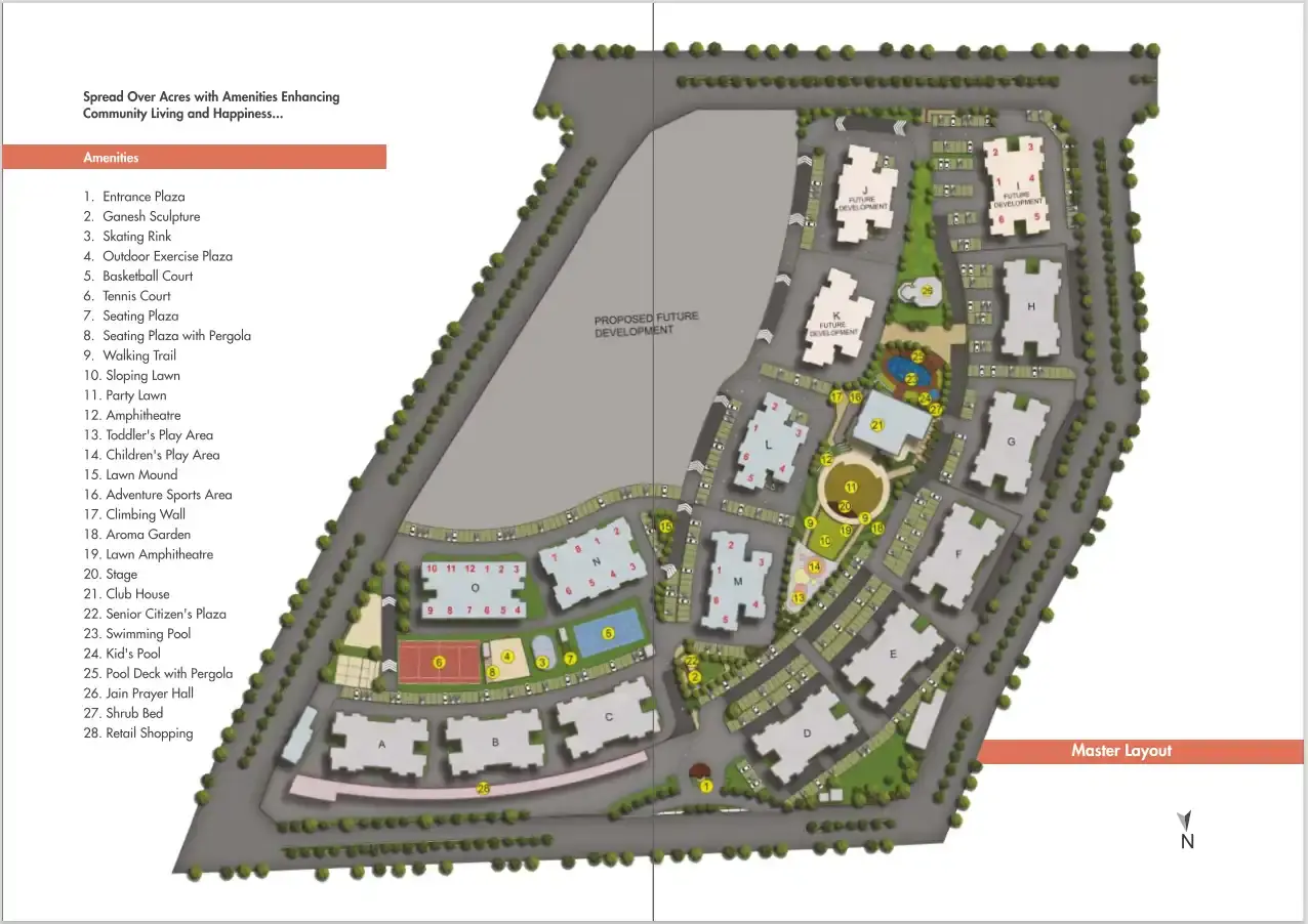 Kolte Patil Three Jewels Moon Stone Master Plan