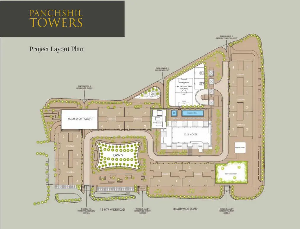 Panchshil Towers Master Plan