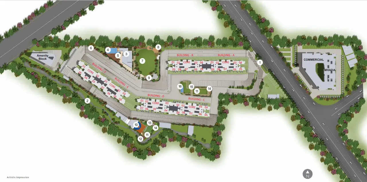 Paranjape Trident Towers Master Plan