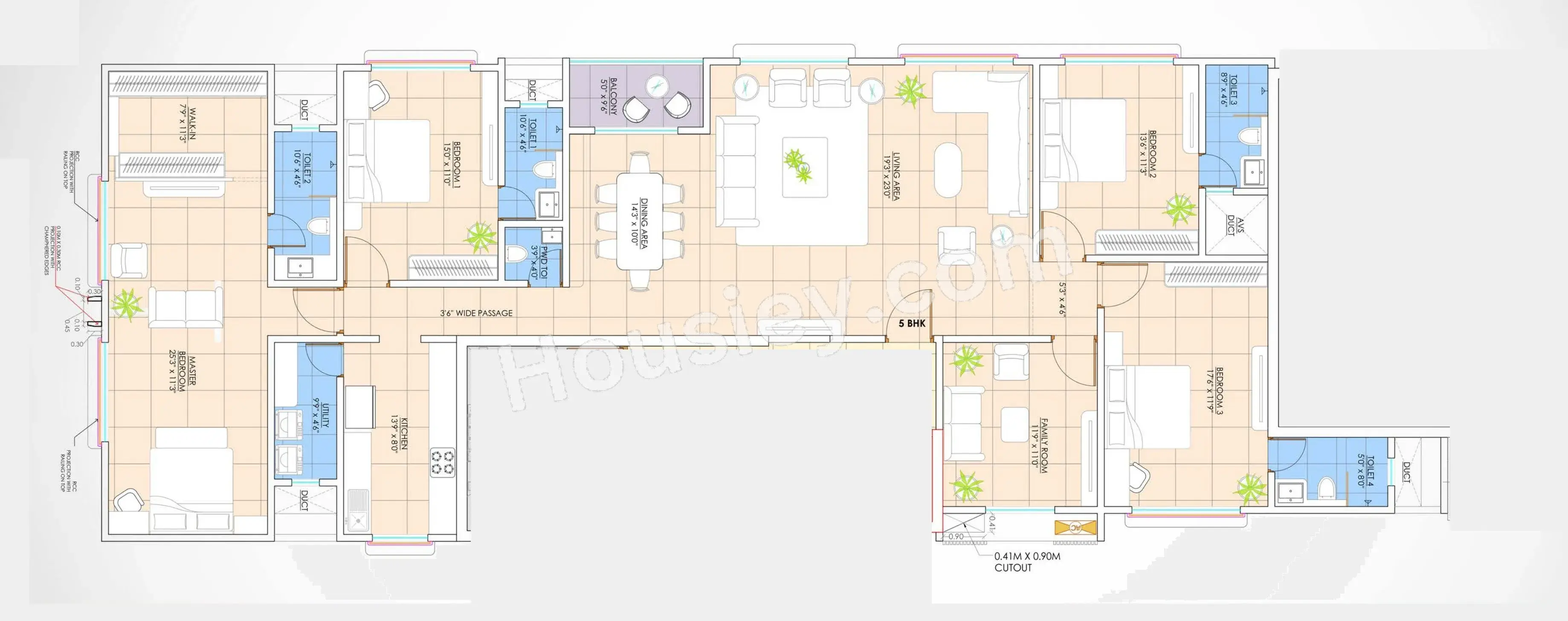 5th Avenue Prima Complex Floor plan 1