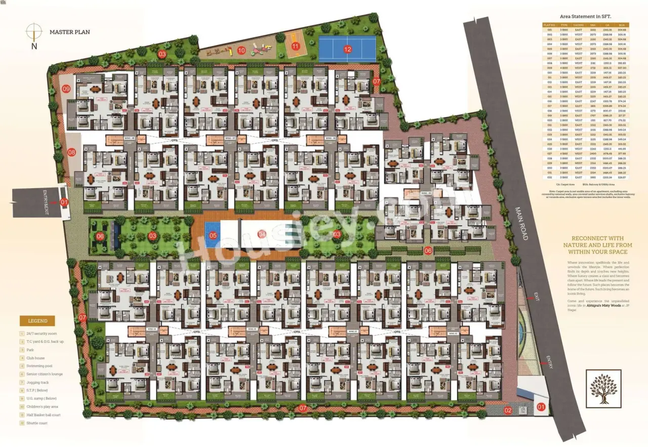 Abhigna Misty Woods Floor Plan