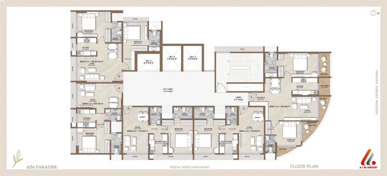 Aim Paradise Floor Plan