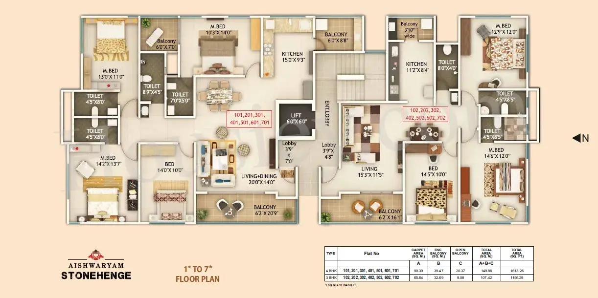 Aishwaryam Stonehenge Floor Plan