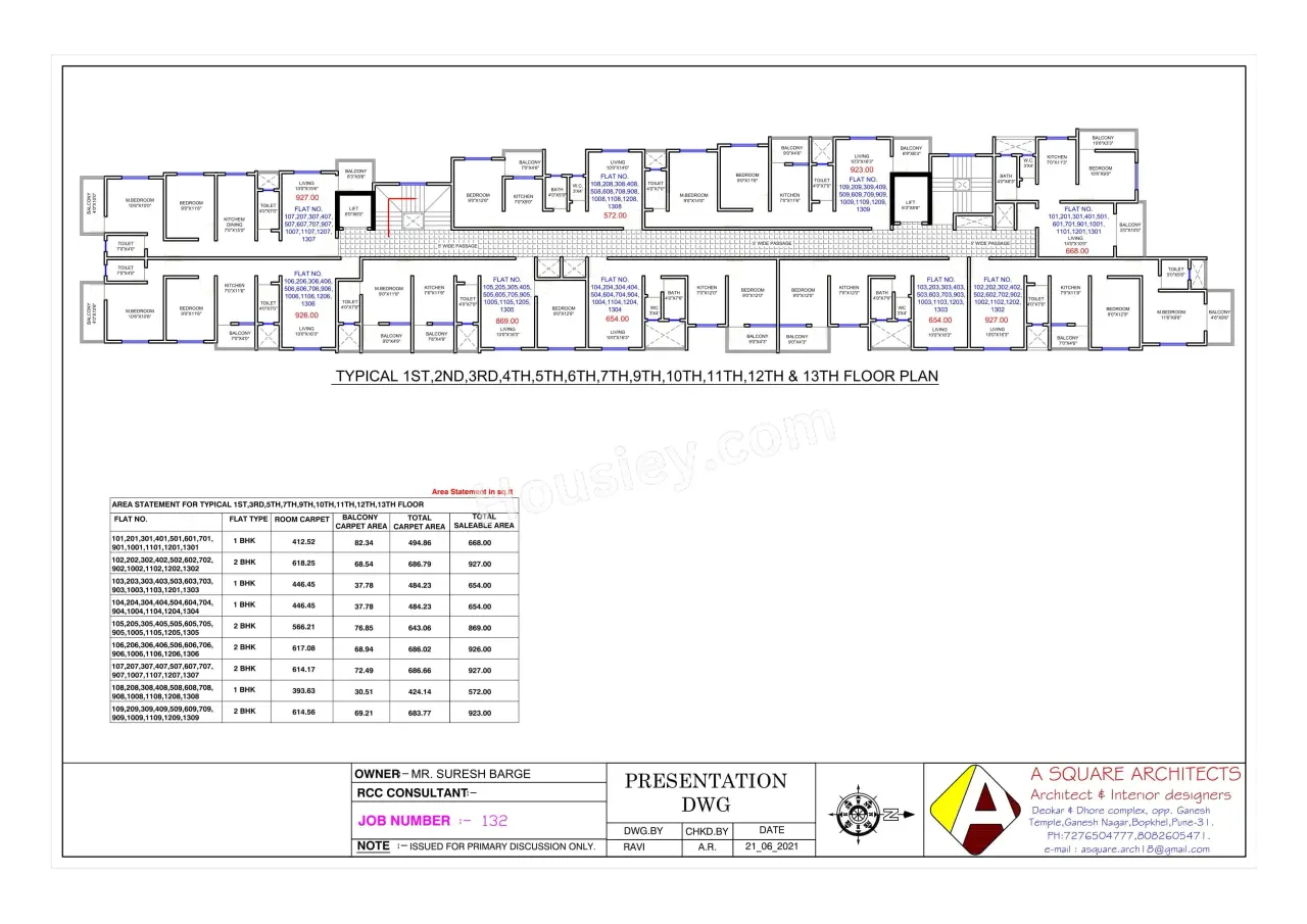 Amarnath Amora Tower Floor Plan