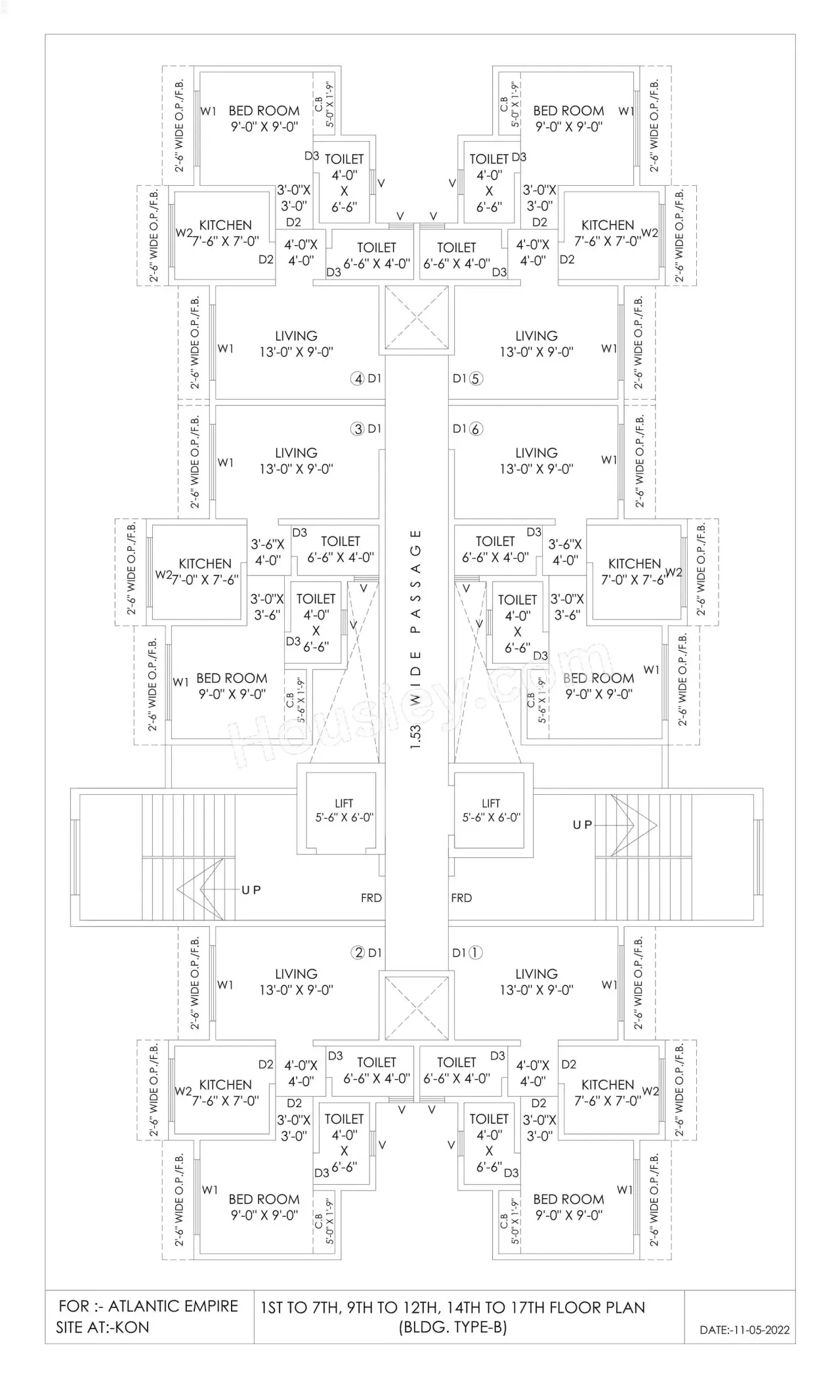 Atlantic Residency Floor Plan