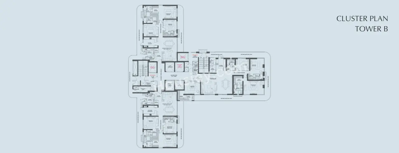 Central Bignonia Towers Floor Plan