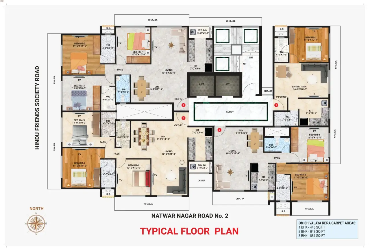 Dipti Om Shivalaya Floor Plan