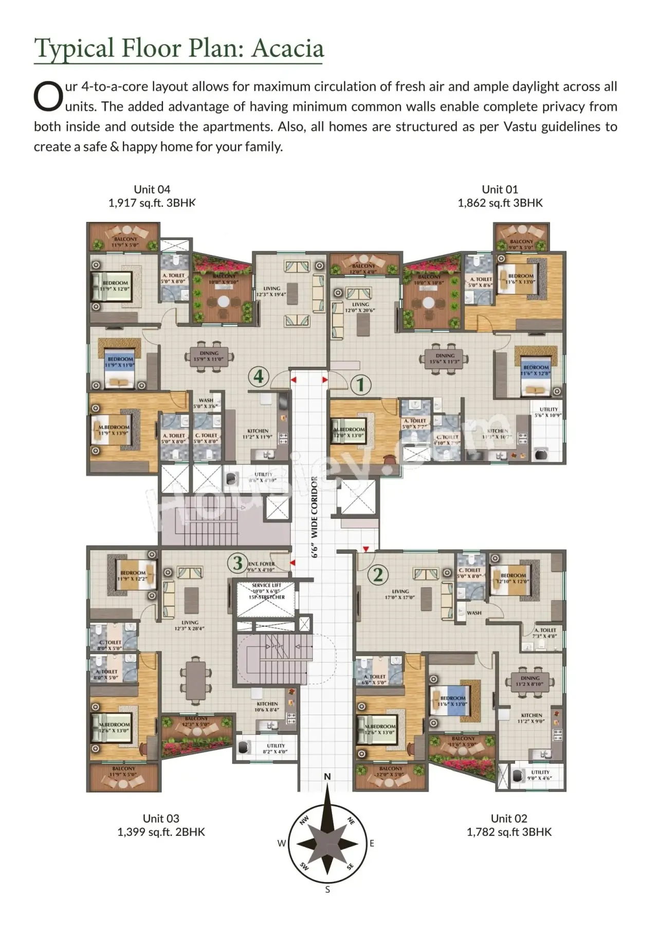 Elegant Terraces Floor Plan