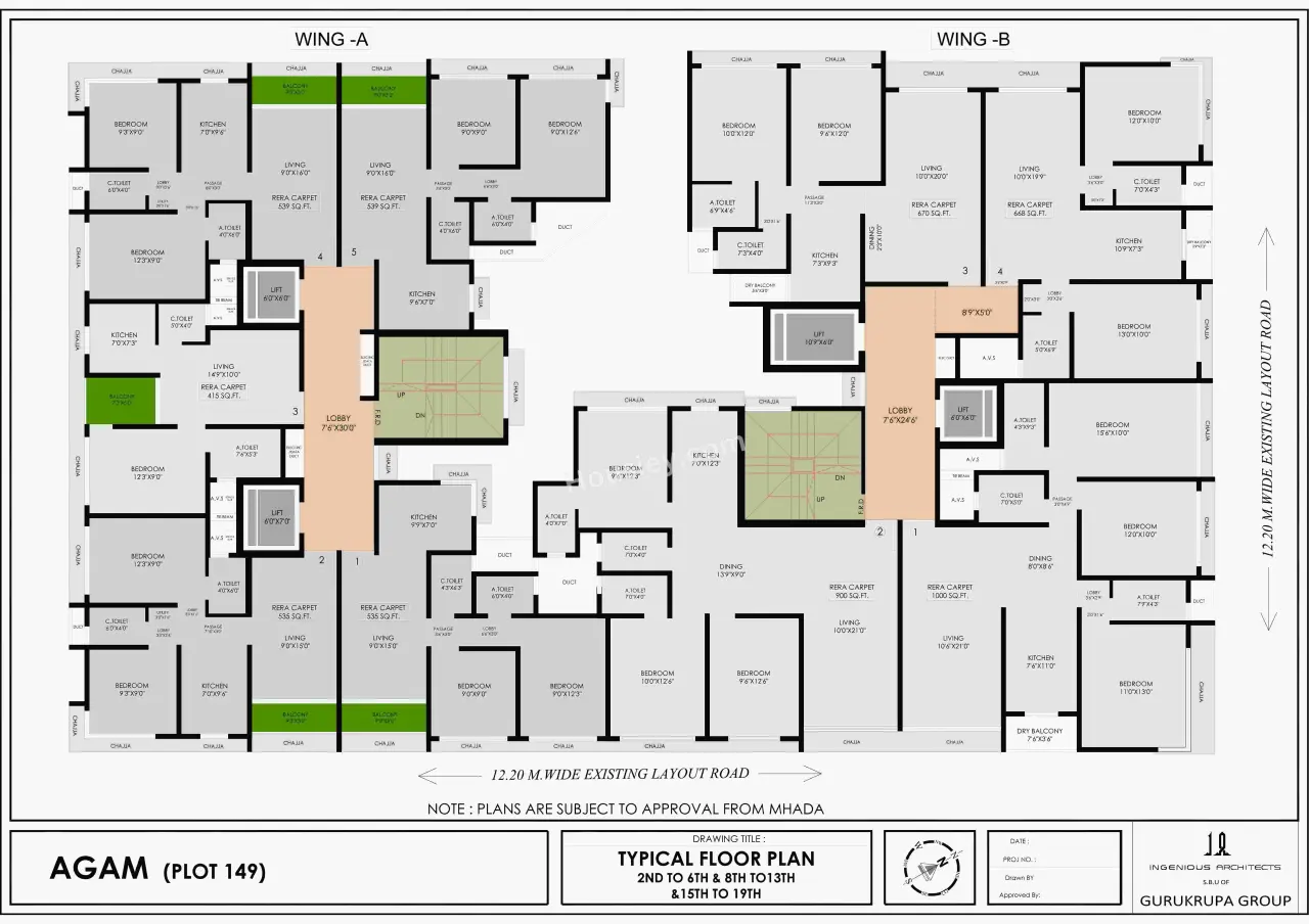 Gurukrupa Aagam Floor Plan