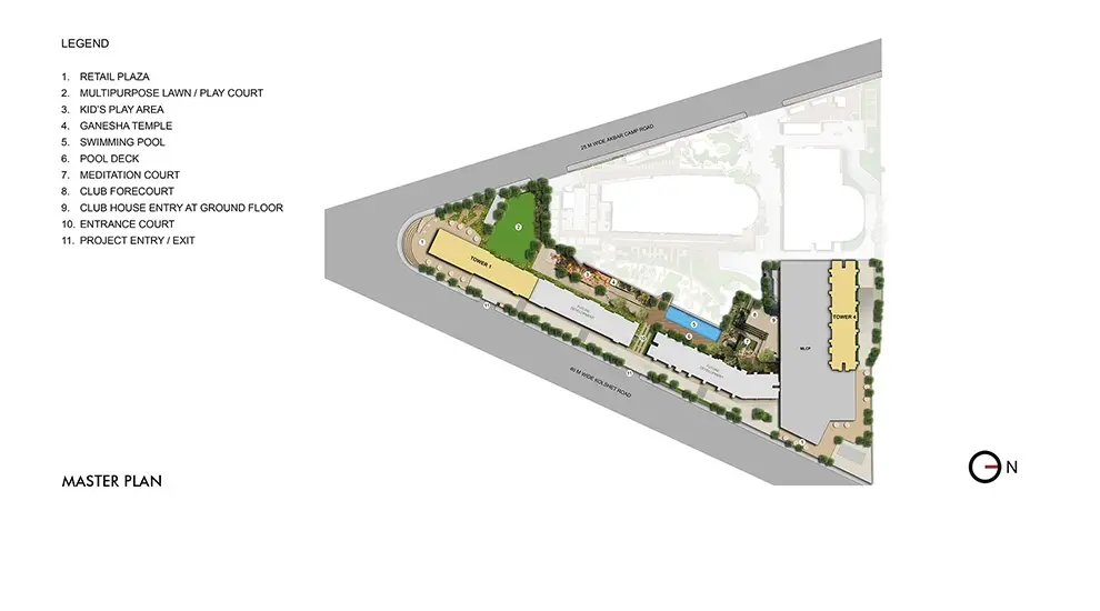 Lodha Crown Kolshet Master Plan