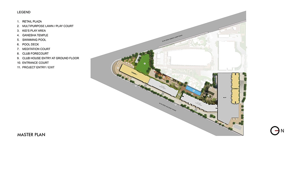 Lodha Crown Kolshet Master Plan