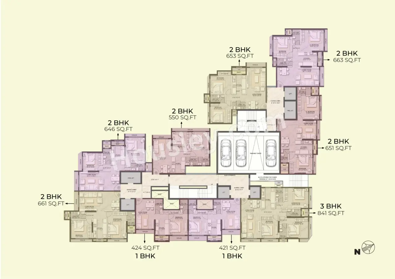 Modirealty Ashvattha Floor Plan