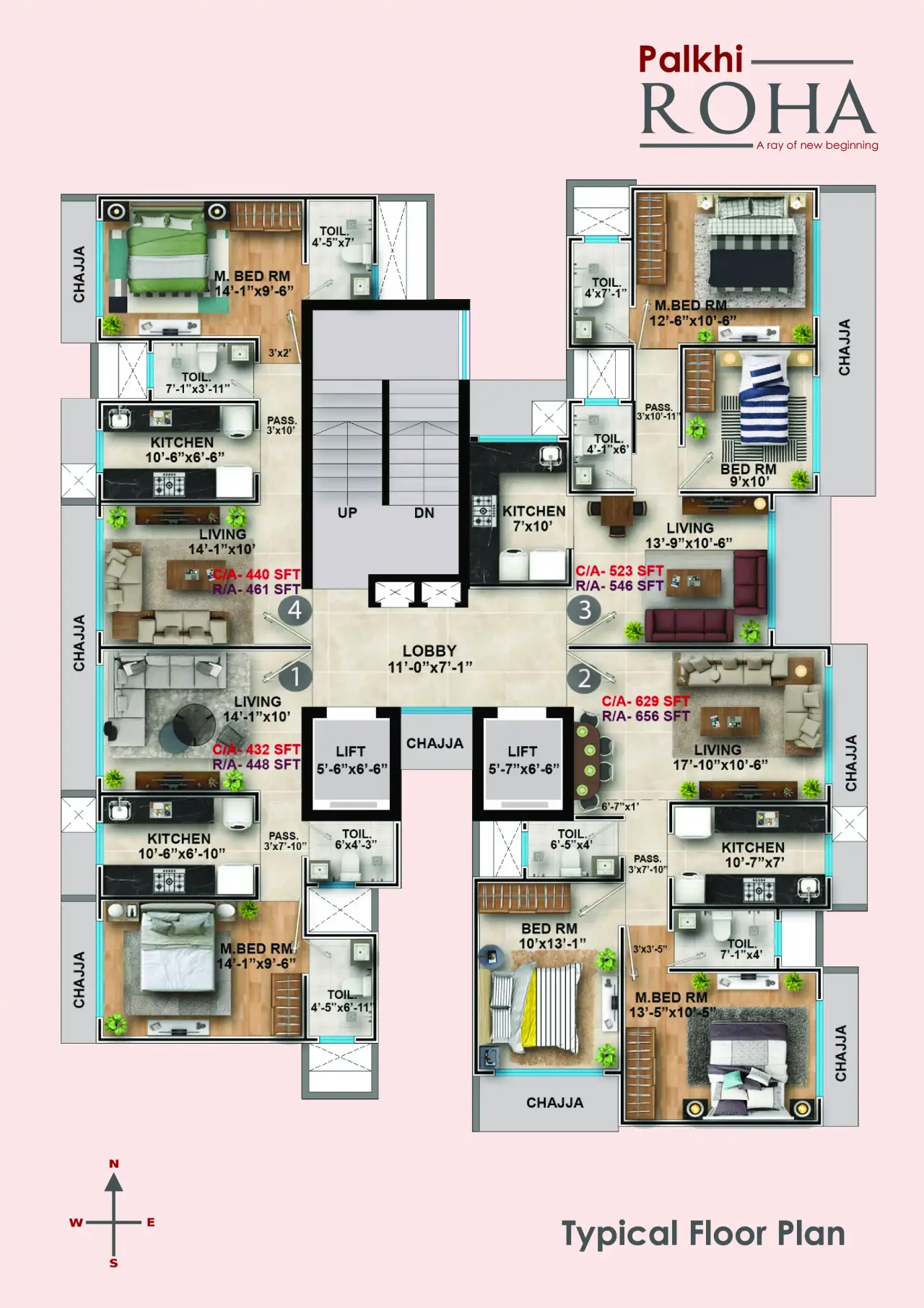Palkhi Roha Floor Plan