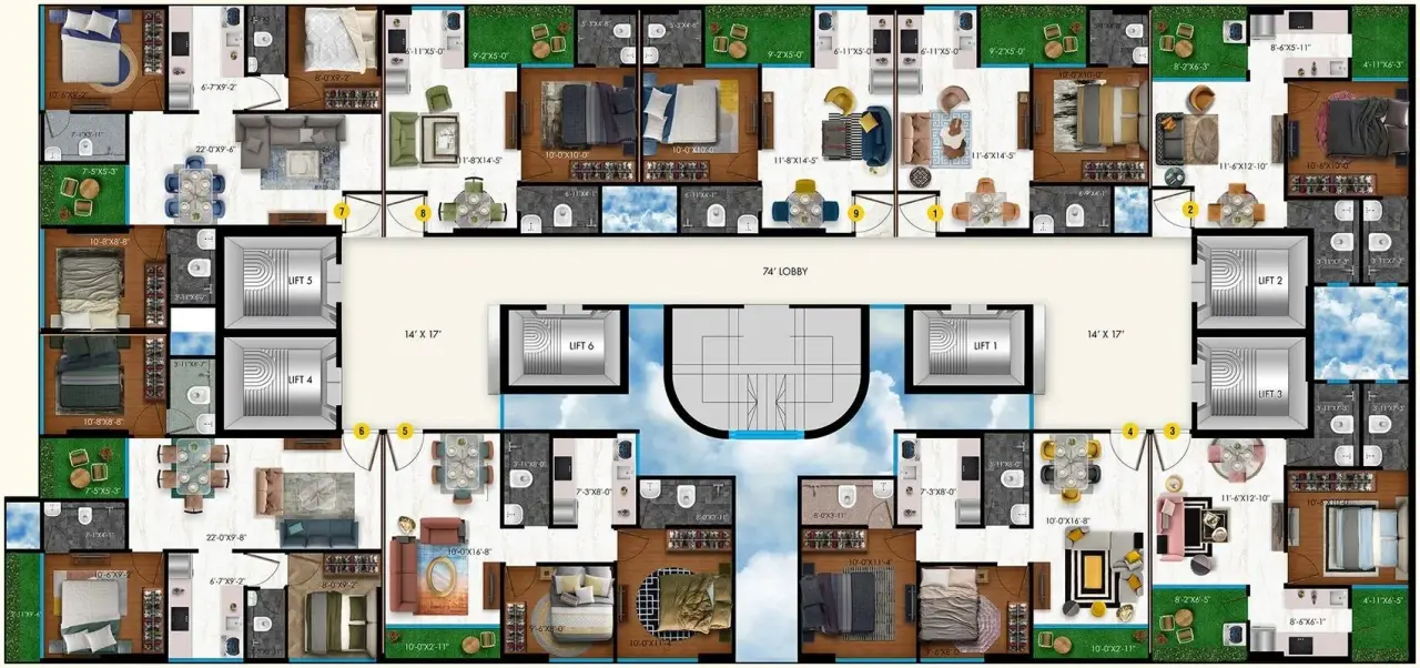 Raghav Paradise Floor Plan