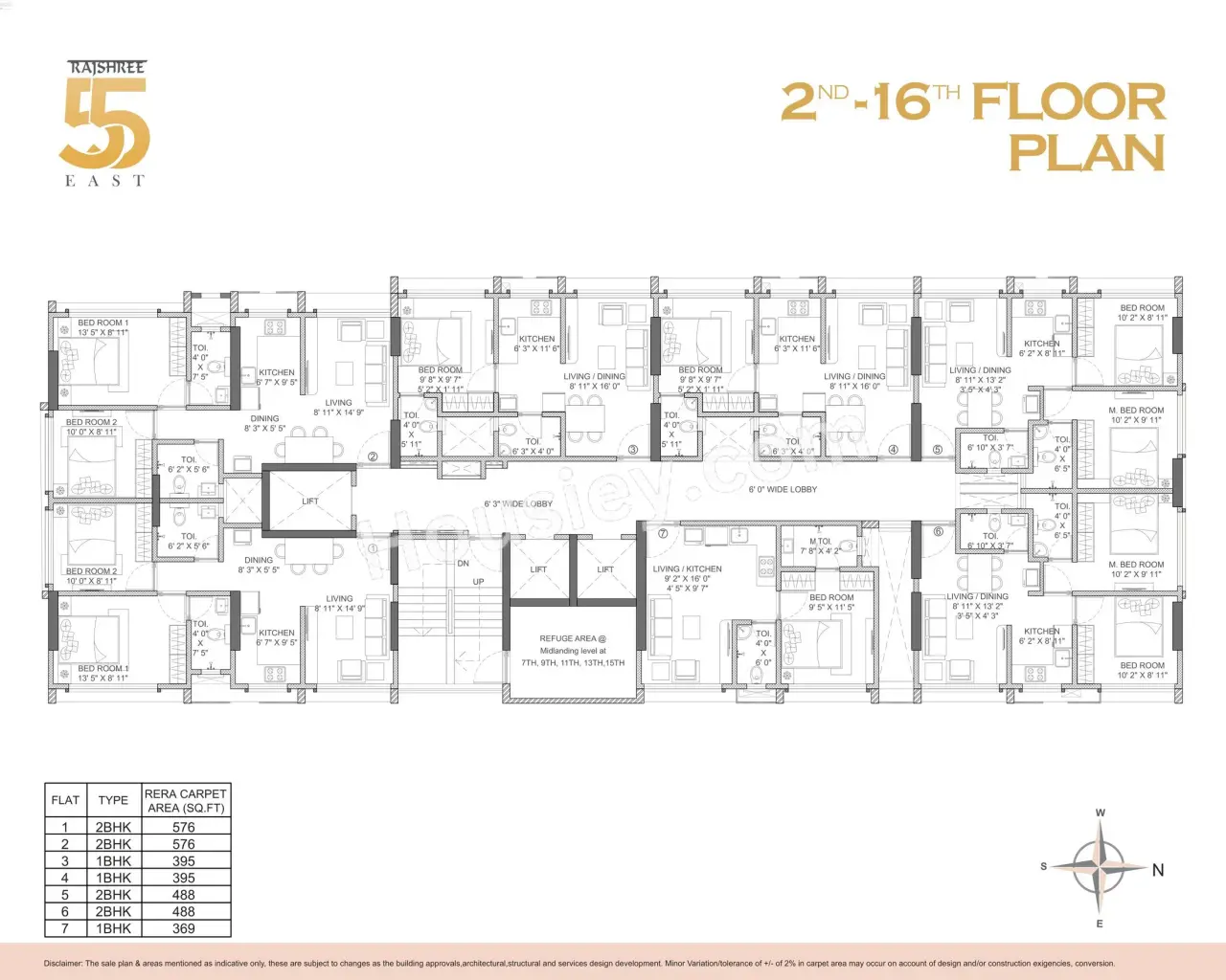 Rajshree 55 East Floor Plan