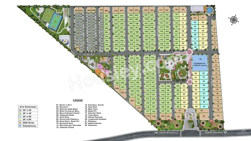 Sattva Plots Floor Plan
