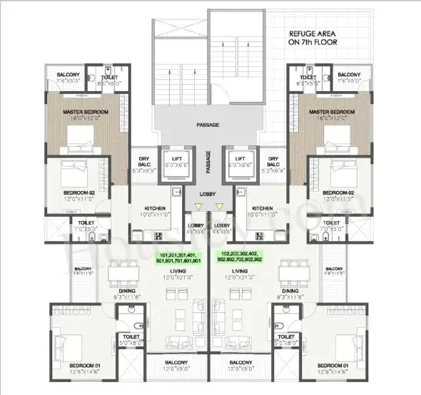 Sukhwani Euphoria Floor Plan