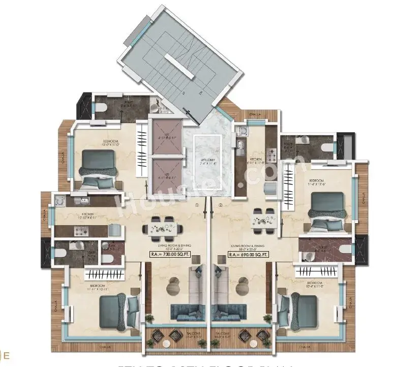 Svarna Rose Mary Floor Plan