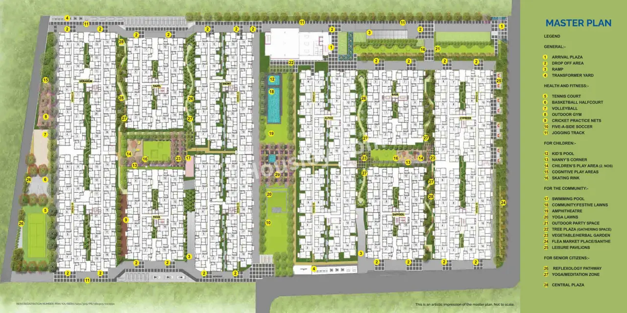Vaishnavi Serene Master Plan