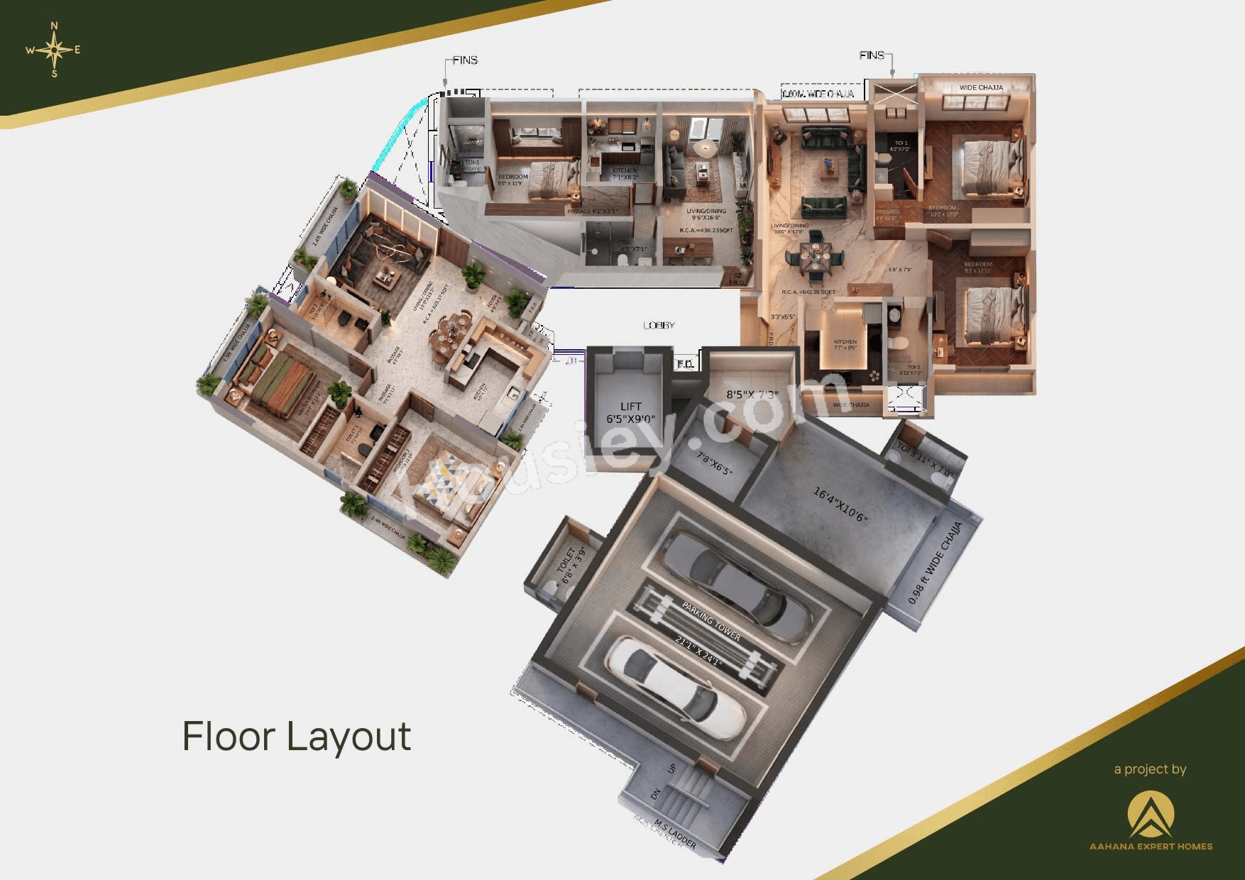 Aahana The Landmark Floor plan 1