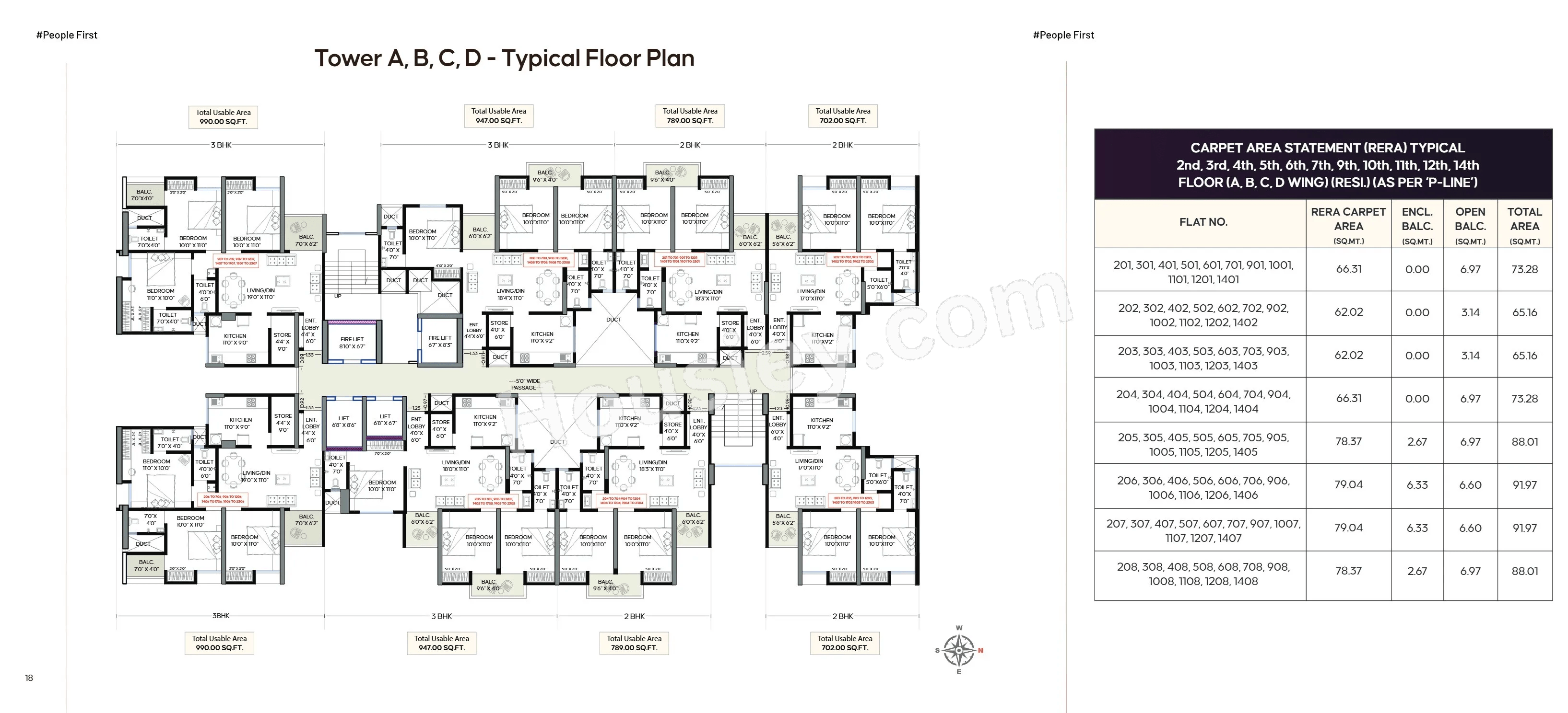 Aakar Topaz Tower Floor plan 1