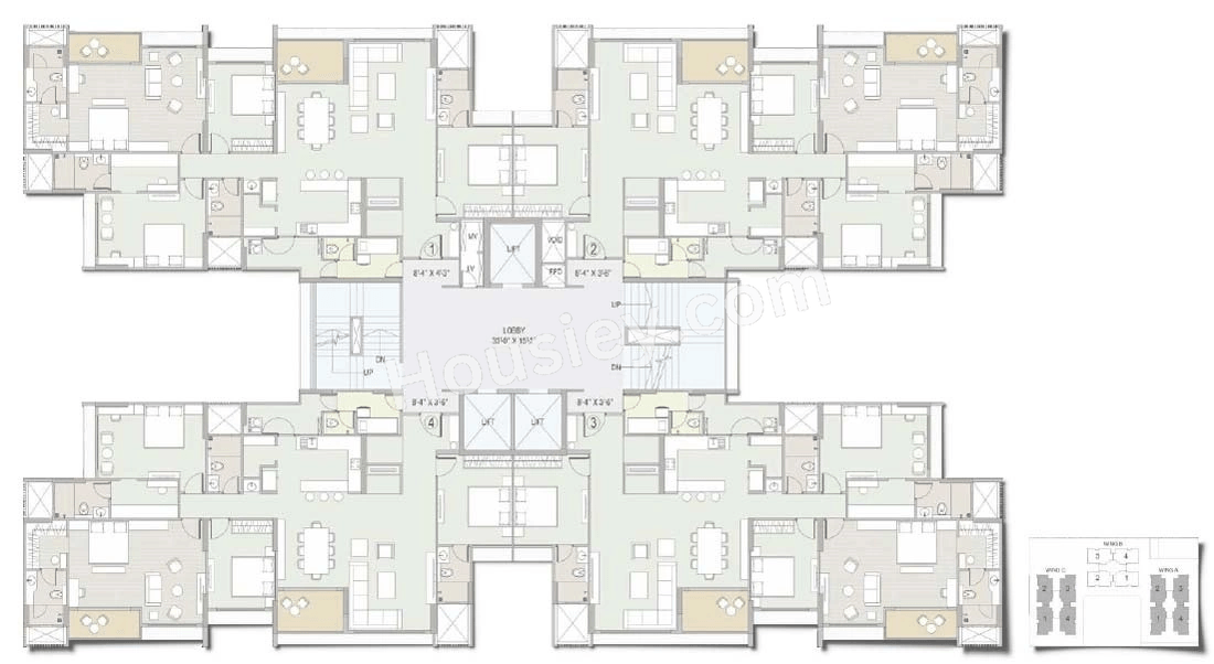 Adani Ambrosia Floor plan 1