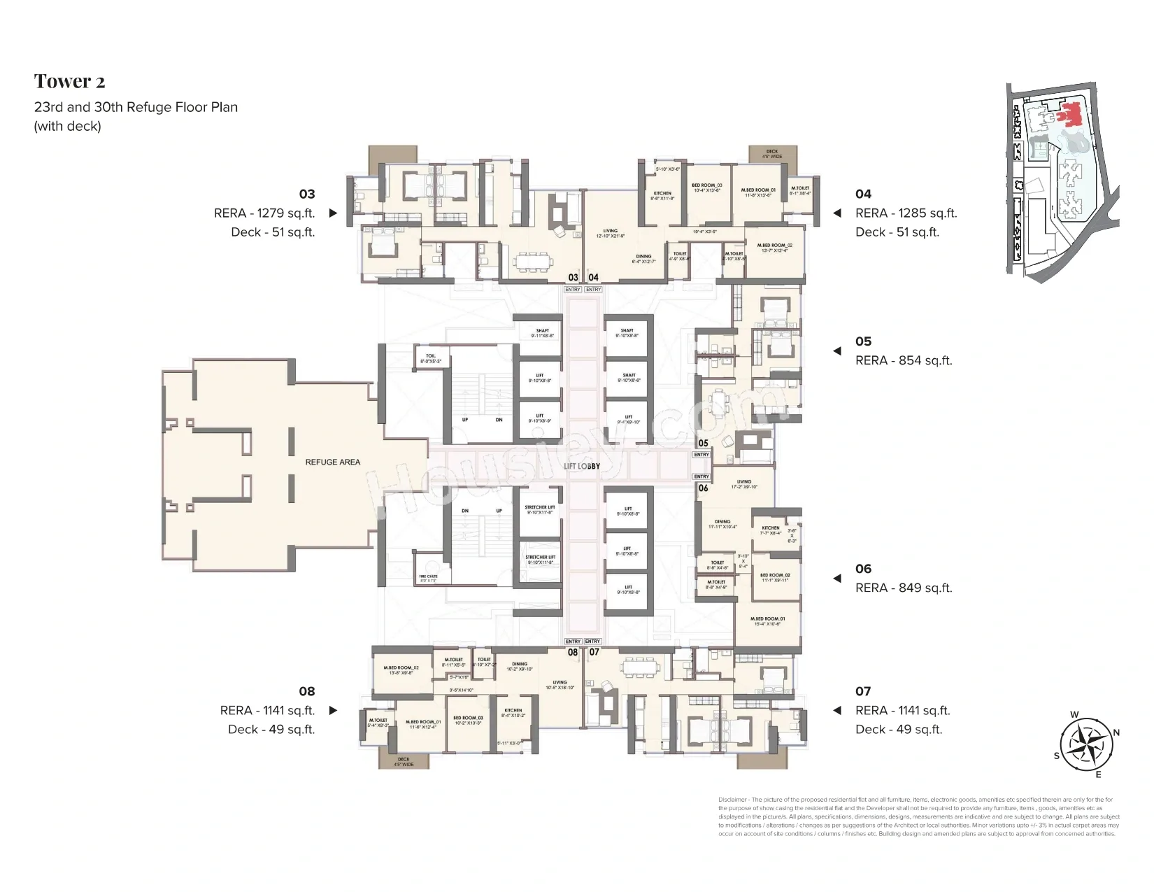 Adani Monte South Floor plan 3