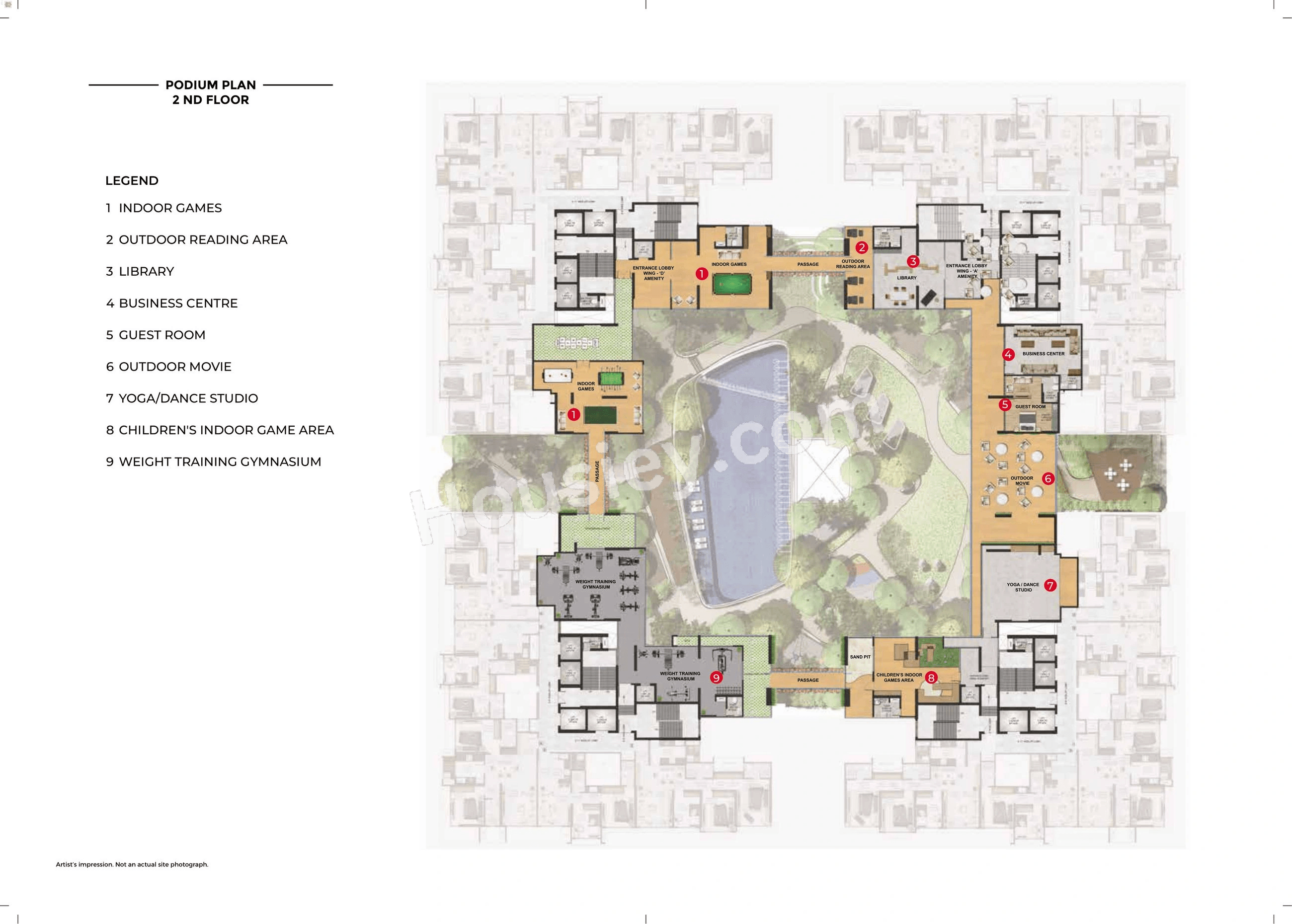 Adani The View Floor plan 9