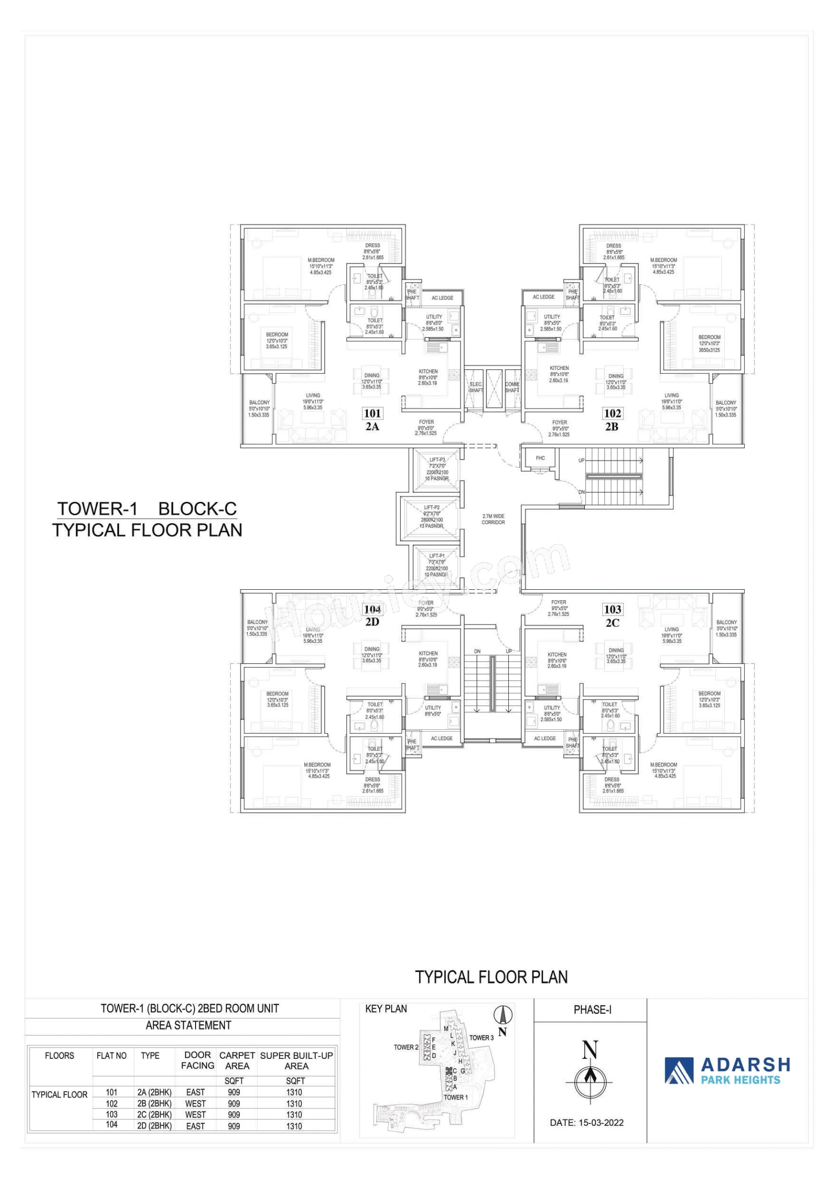 Adarsh Park Heights Phase 2 Floor plan 3