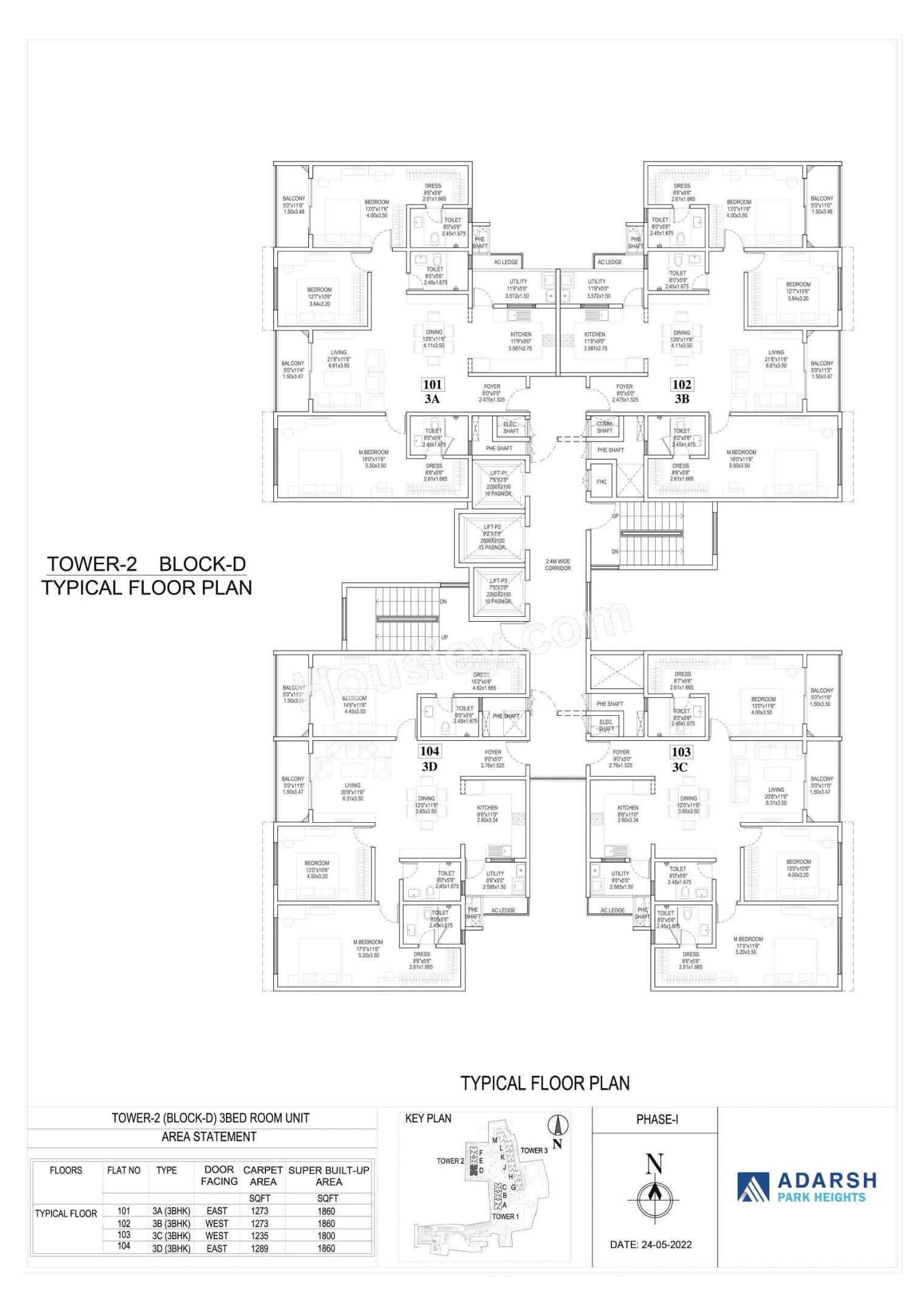 Adarsh Park Heights Phase 2 Floor plan 4
