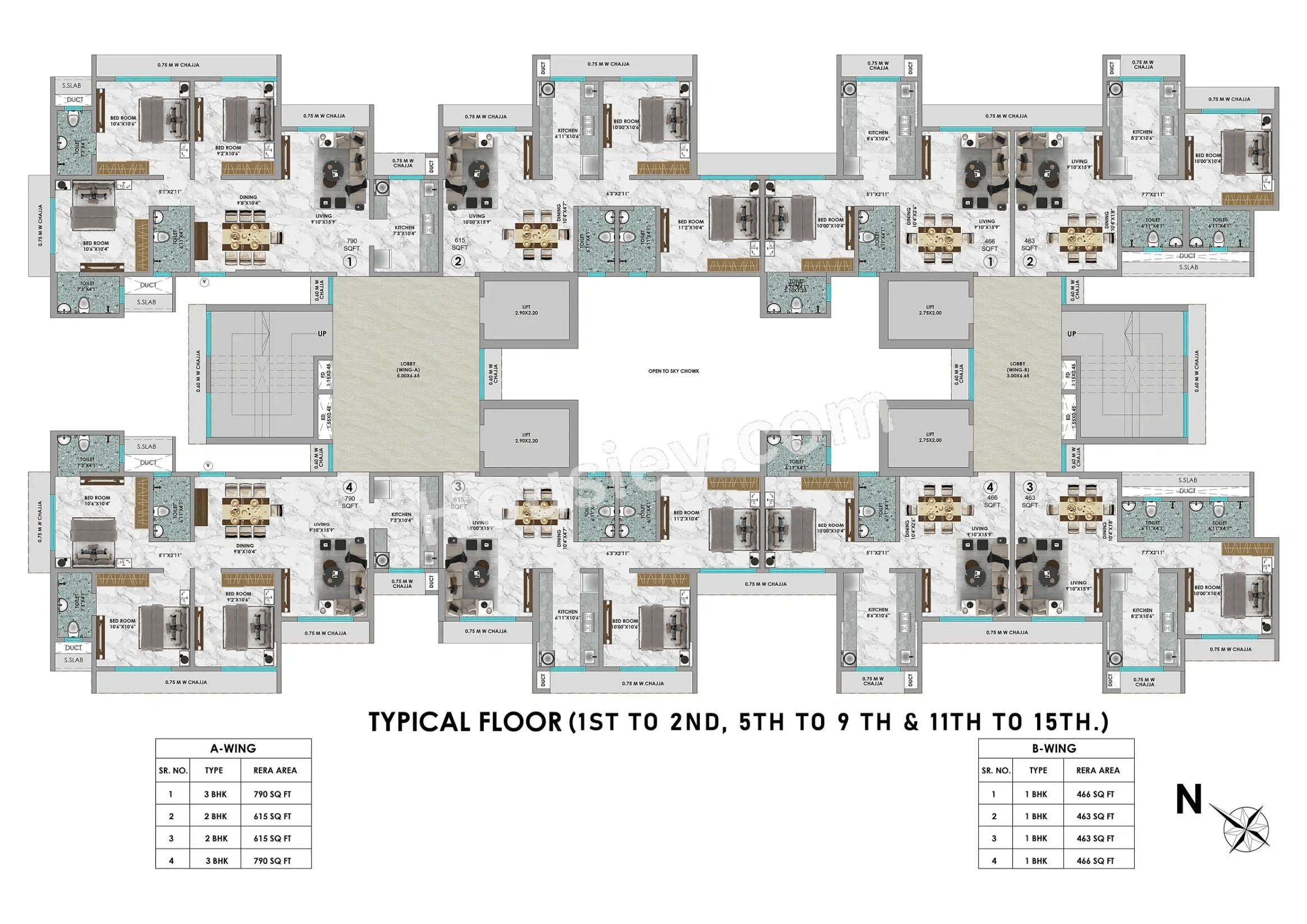 Adityaraj Greens Floor plan 3