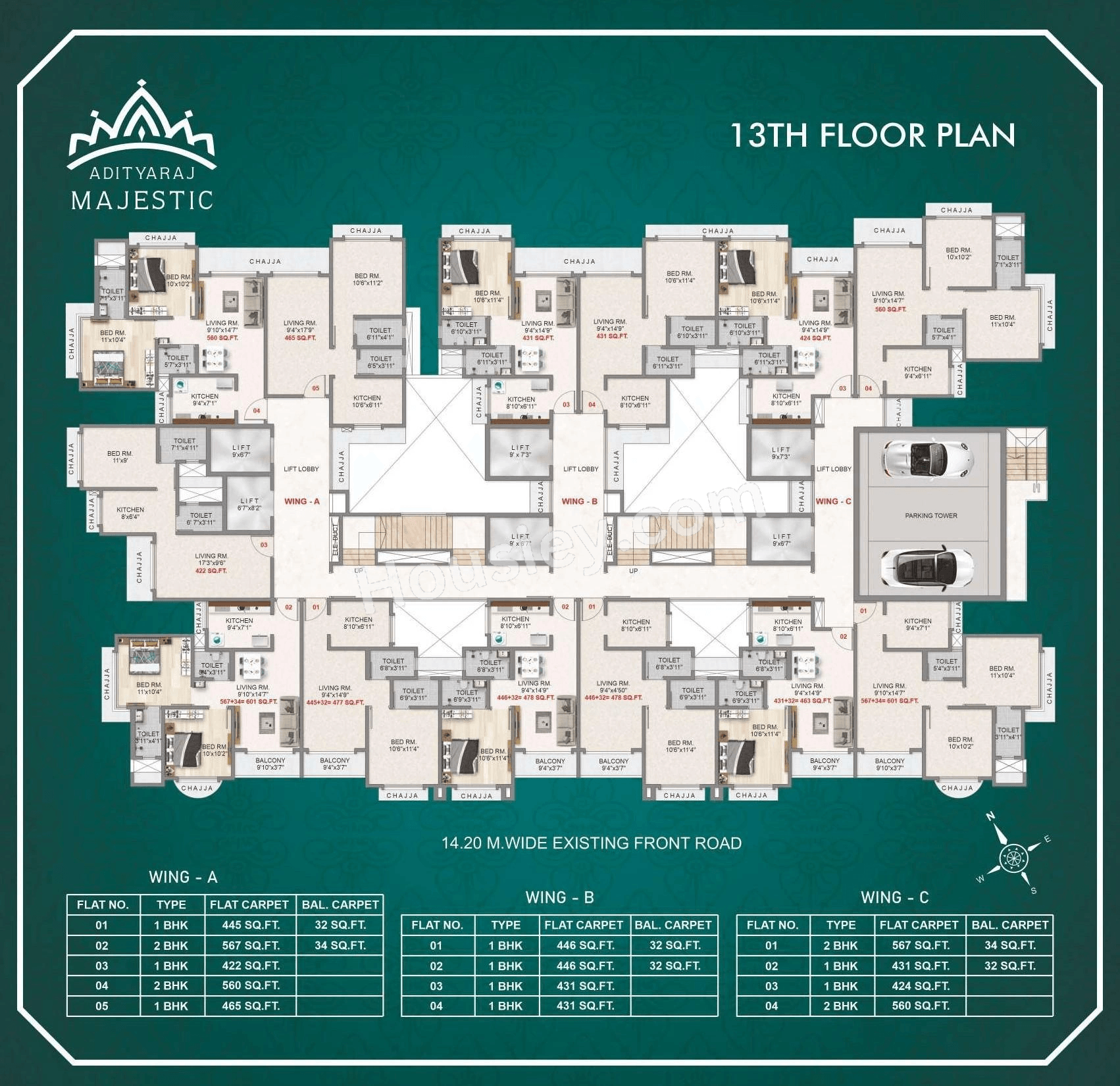Adityaraj Majestic Floor plan 1