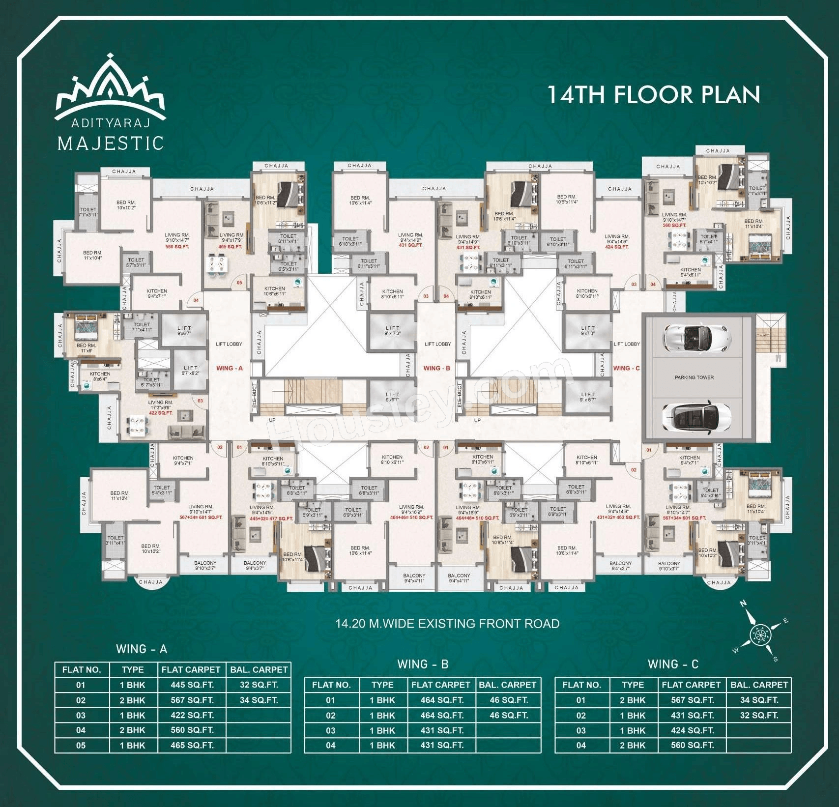 Adityaraj Majestic Floor plan 2