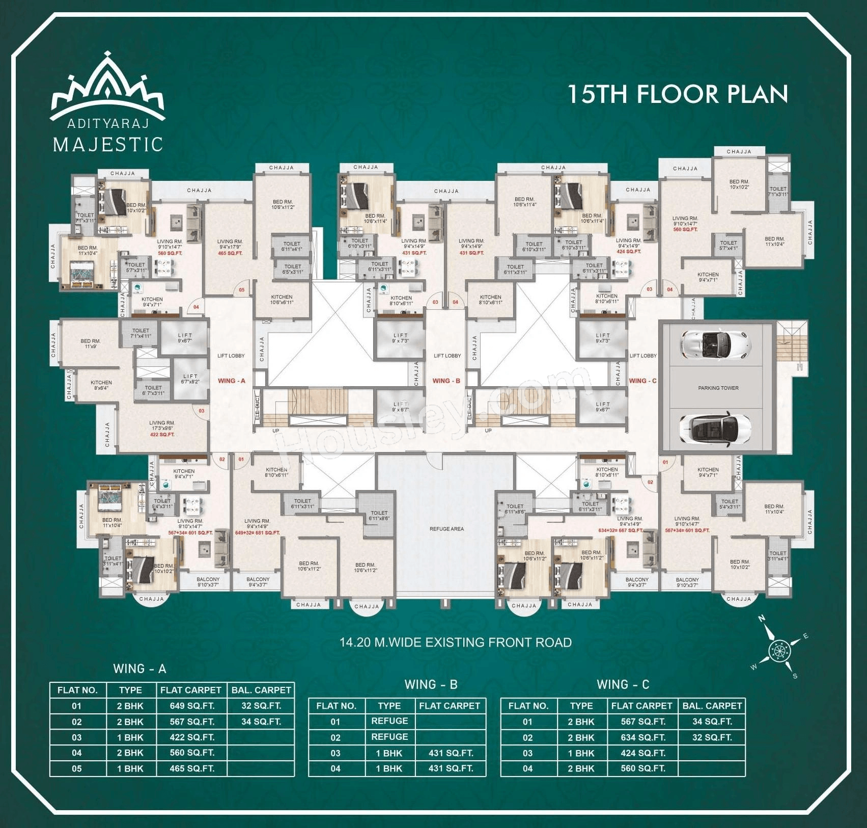 Adityaraj Majestic Floor plan 3