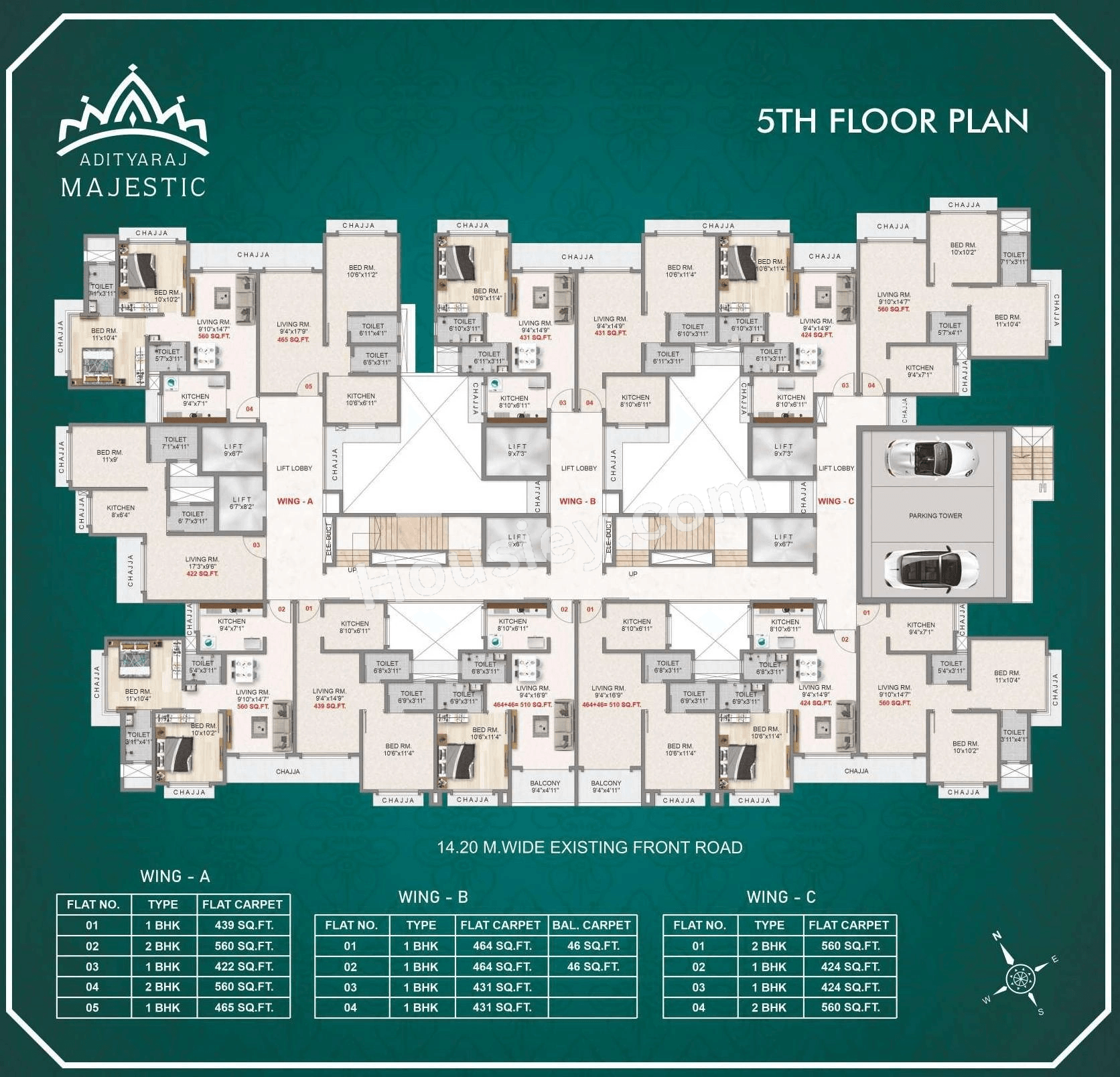Adityaraj Majestic Floor plan 6