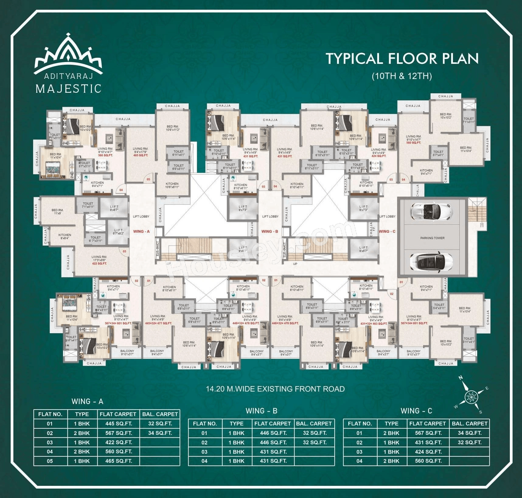 Adityaraj Majestic Floor plan 9