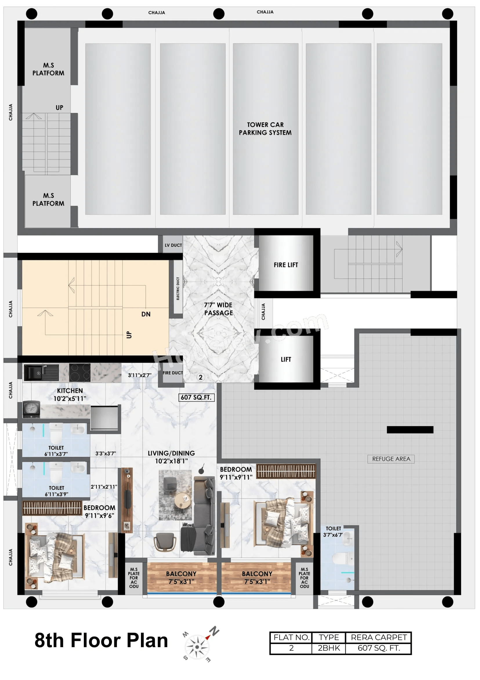 Adityaraj Midtown Floor plan 8