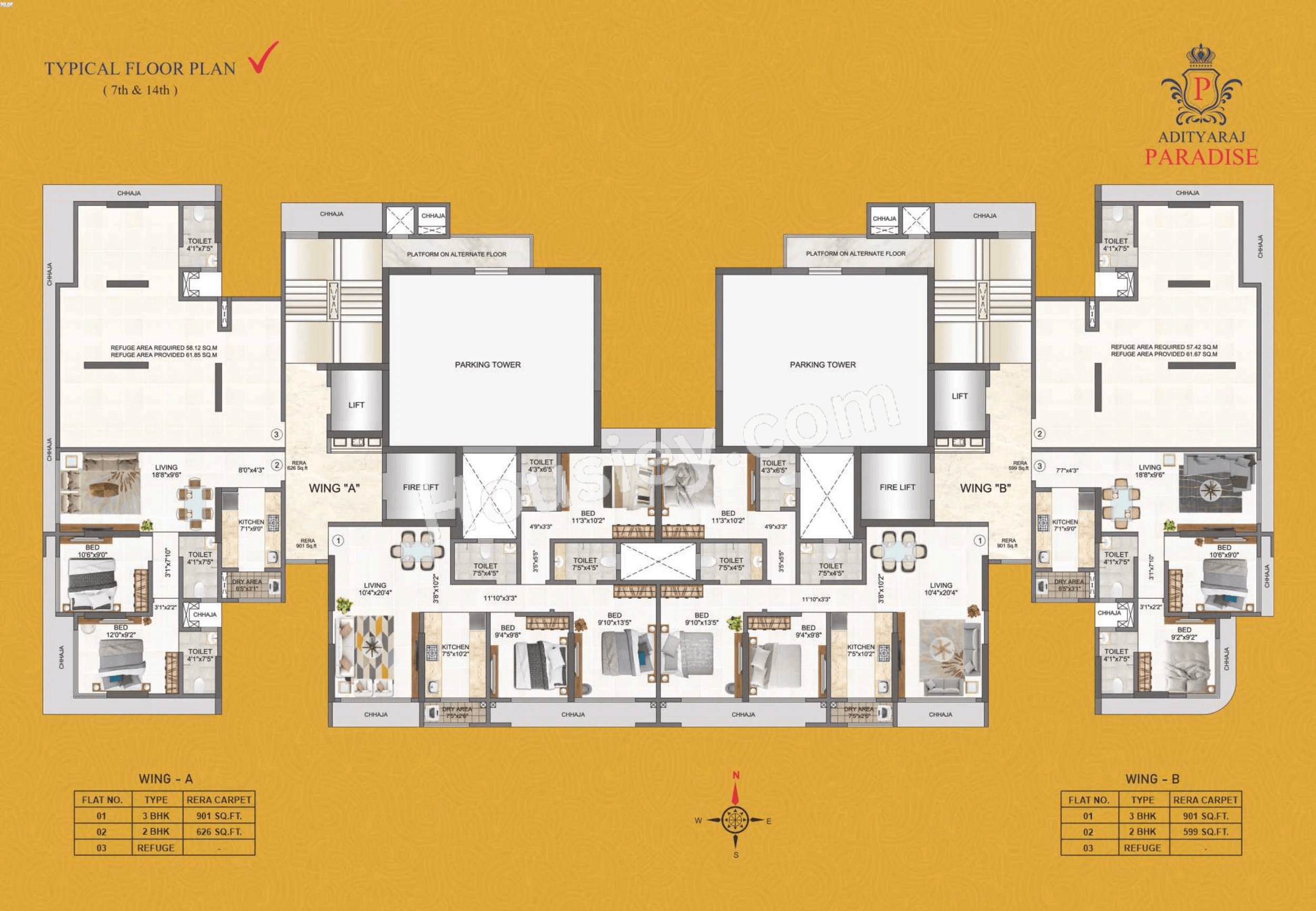 Adityaraj Paradise Floor plan 1