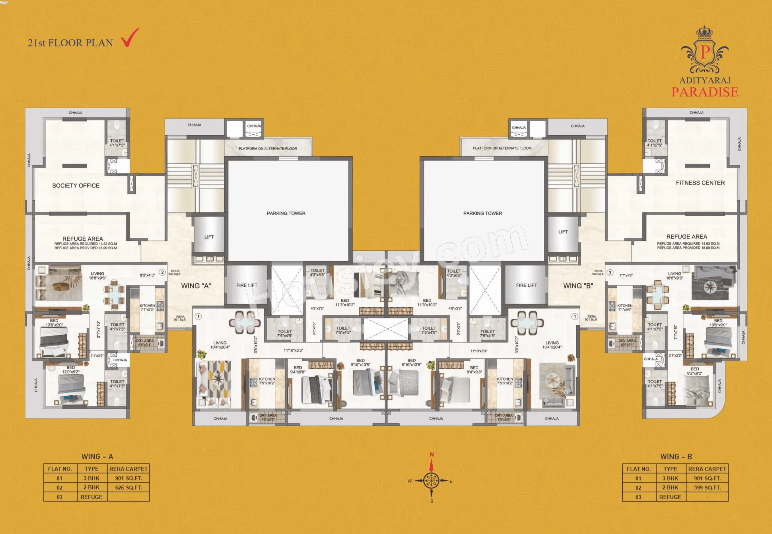Adityaraj Paradise Floor plan 2