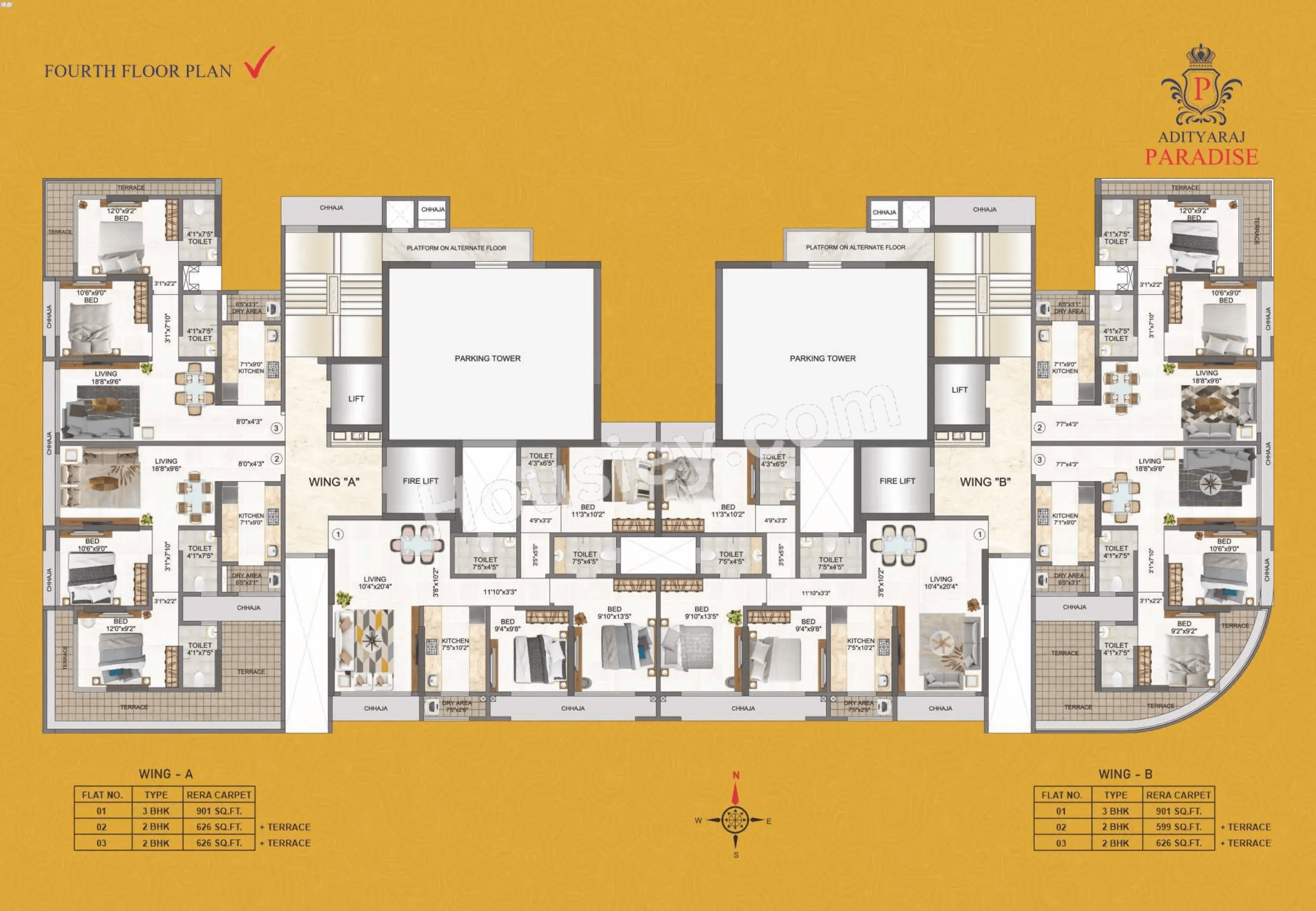Adityaraj Paradise Floor plan 4