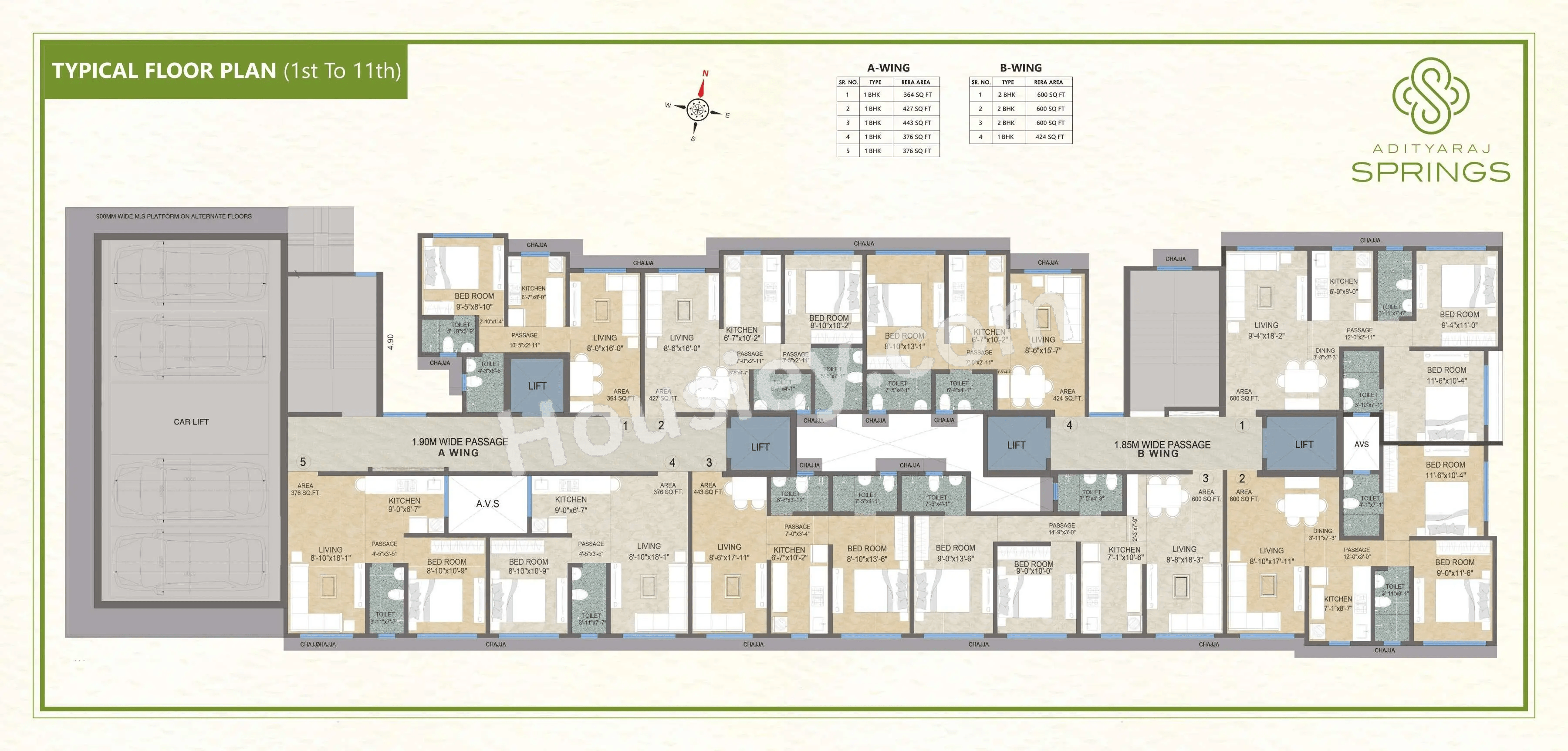 Adityaraj Springs Floor plan 3
