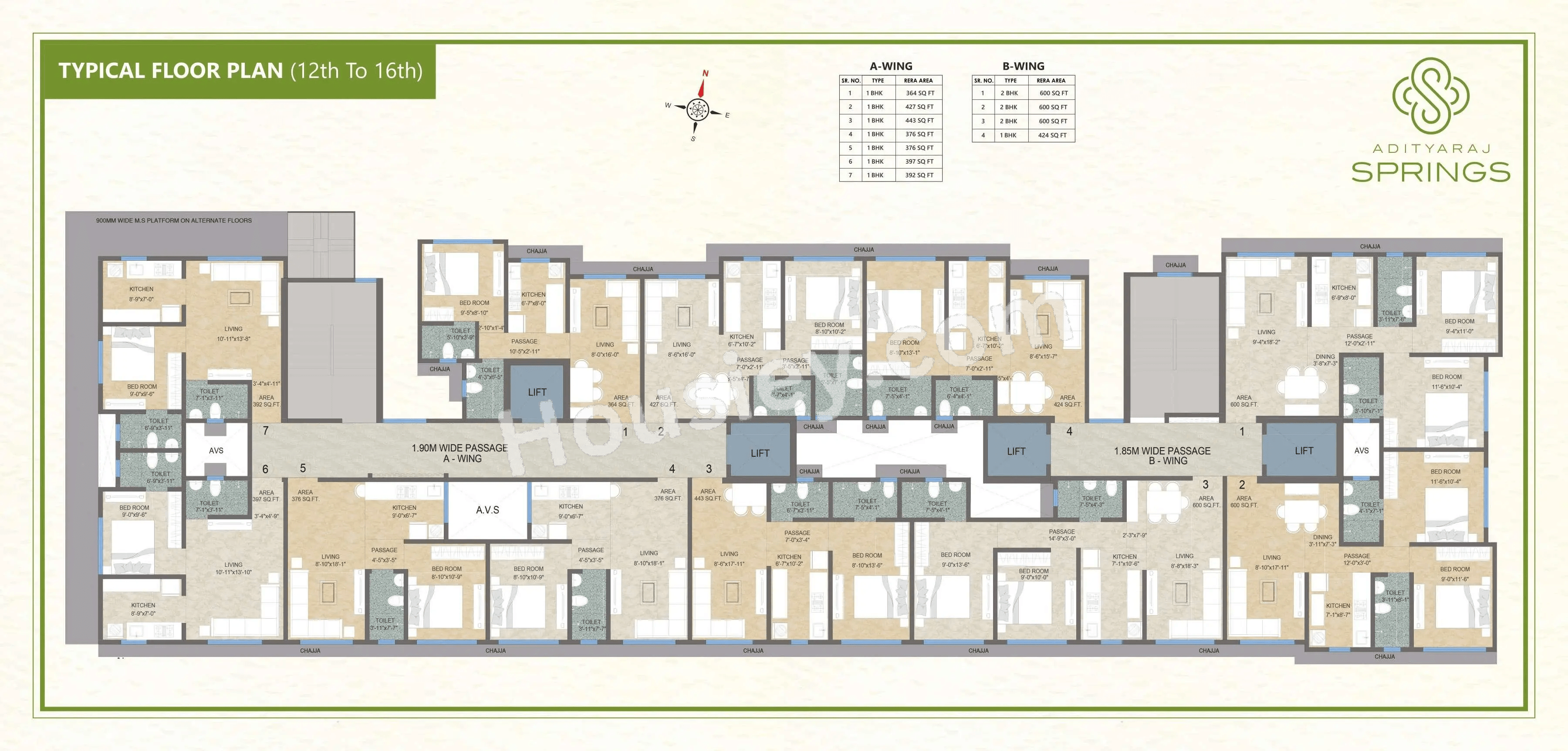 Adityaraj Springs Floor plan 4