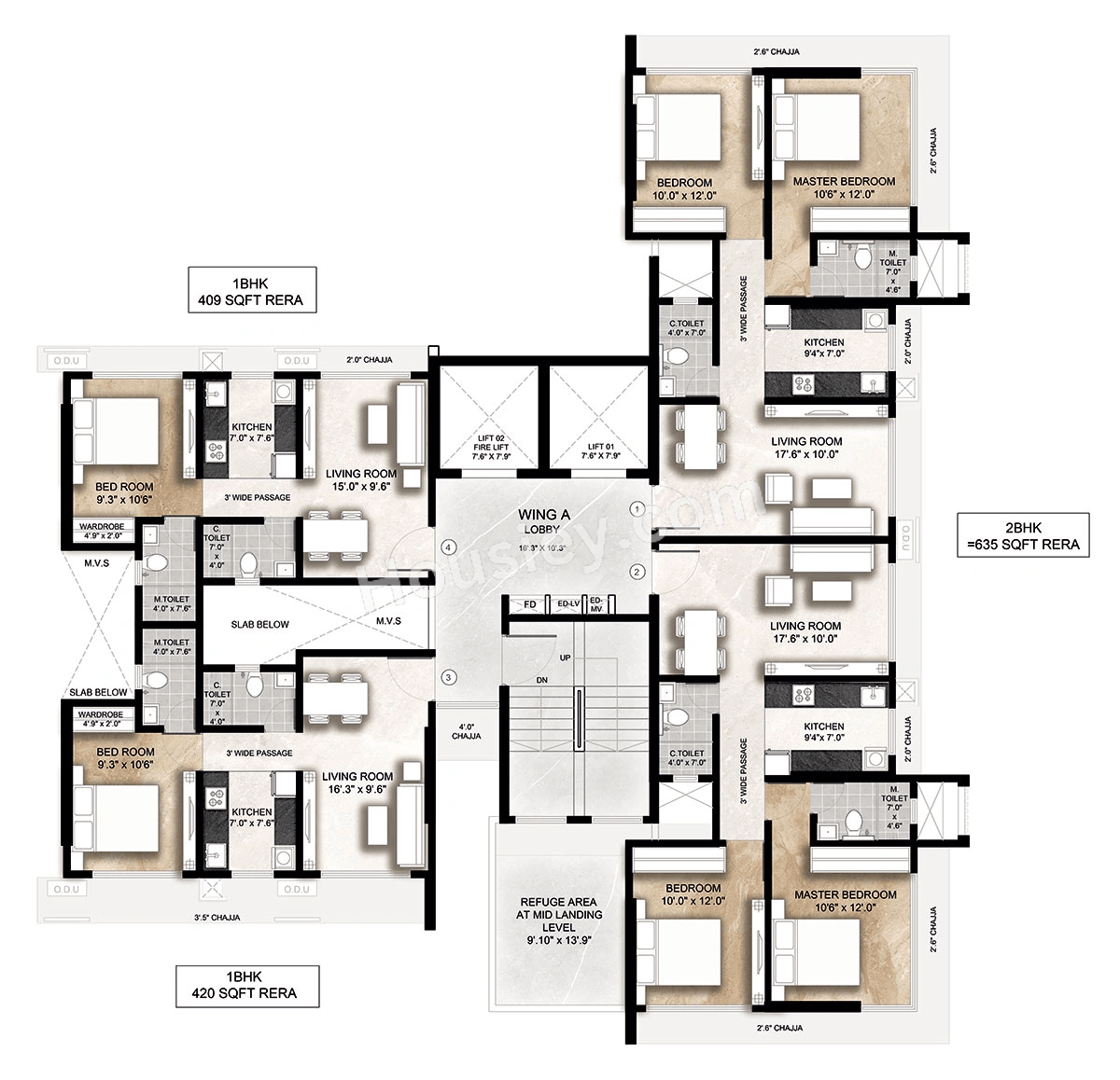 Advent Neel Residency Floor plan 1
