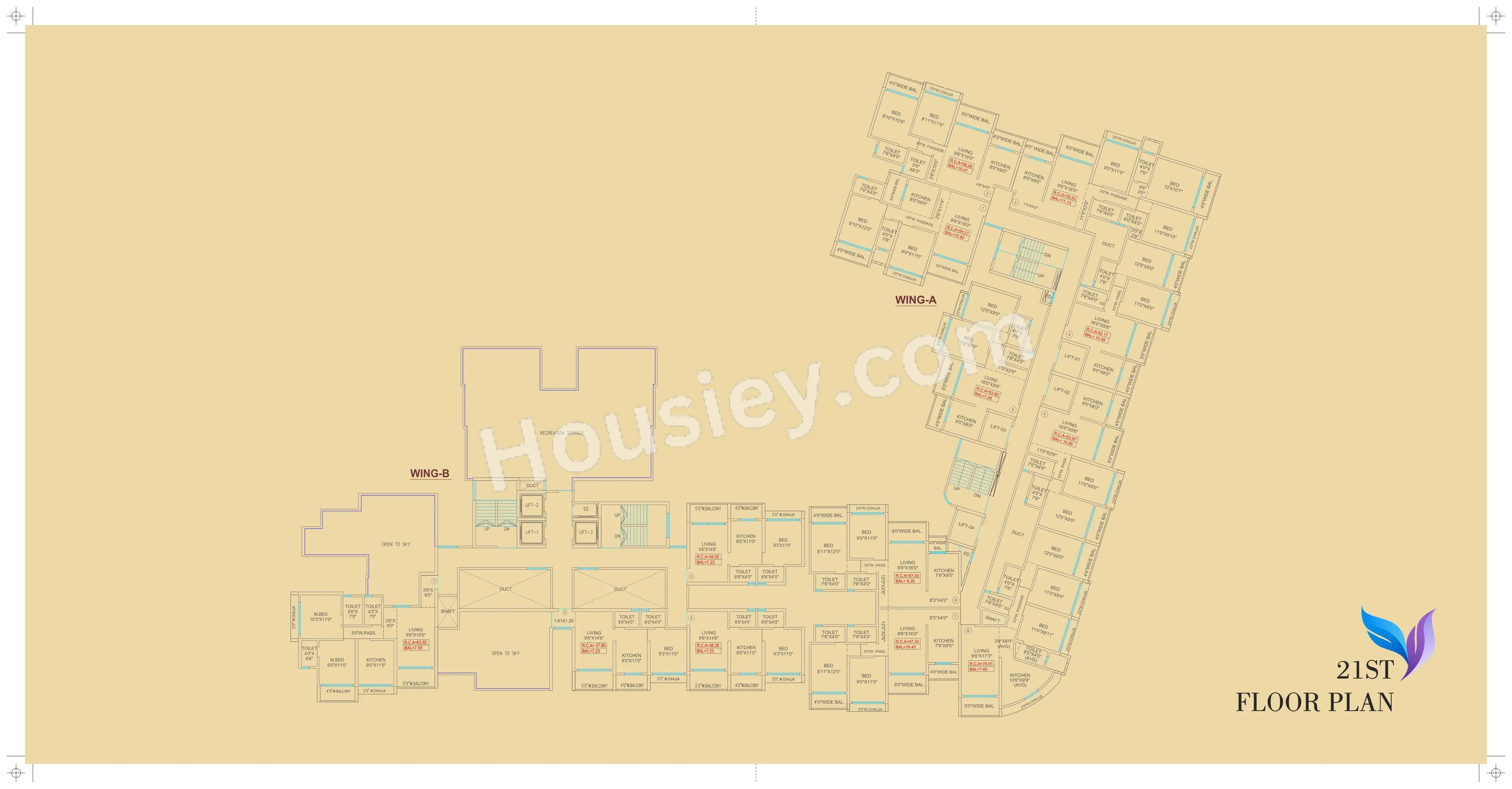 Agarwal Skyrise Floor plan 2