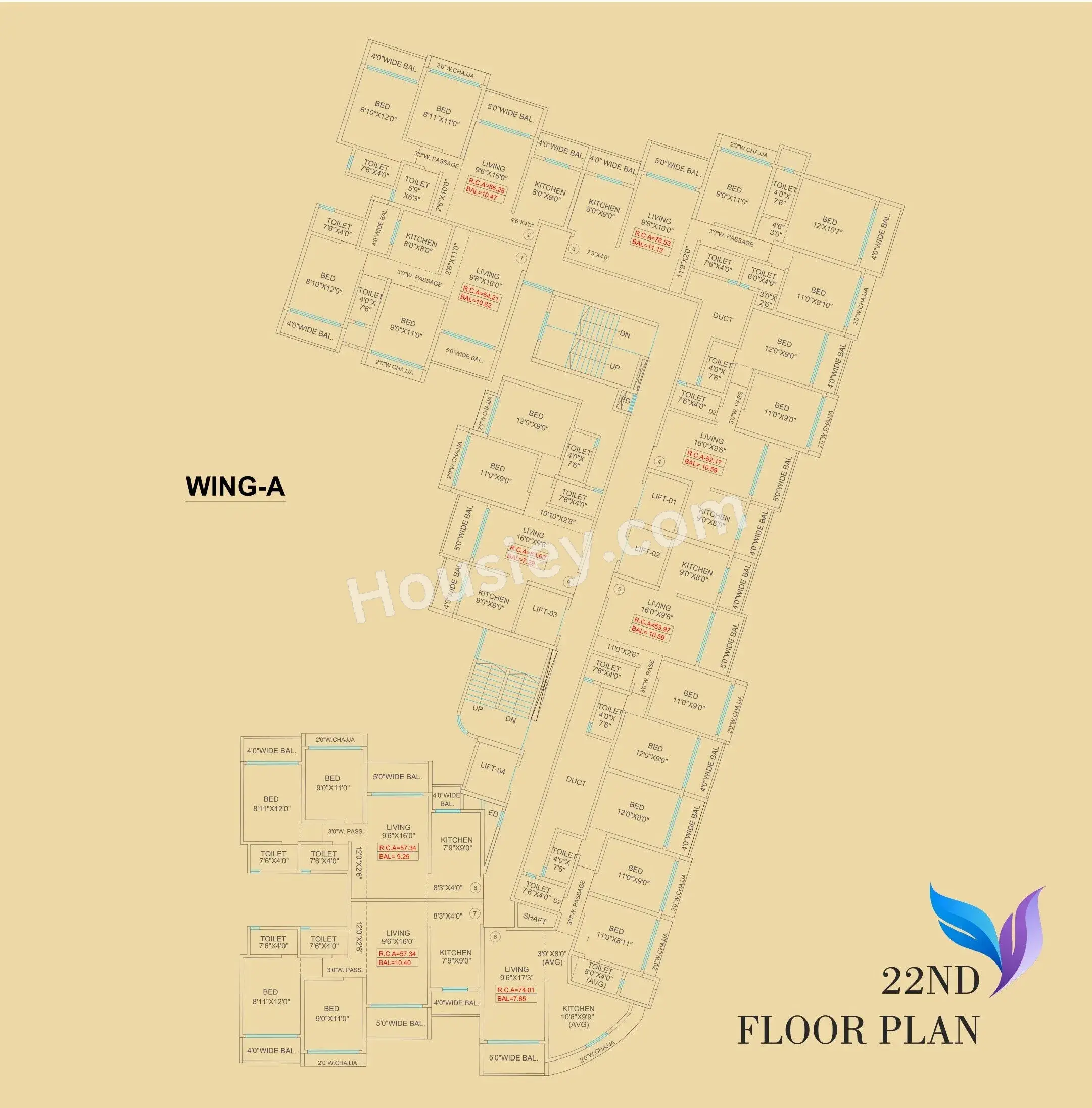Agarwal Skyrise Floor plan 3
