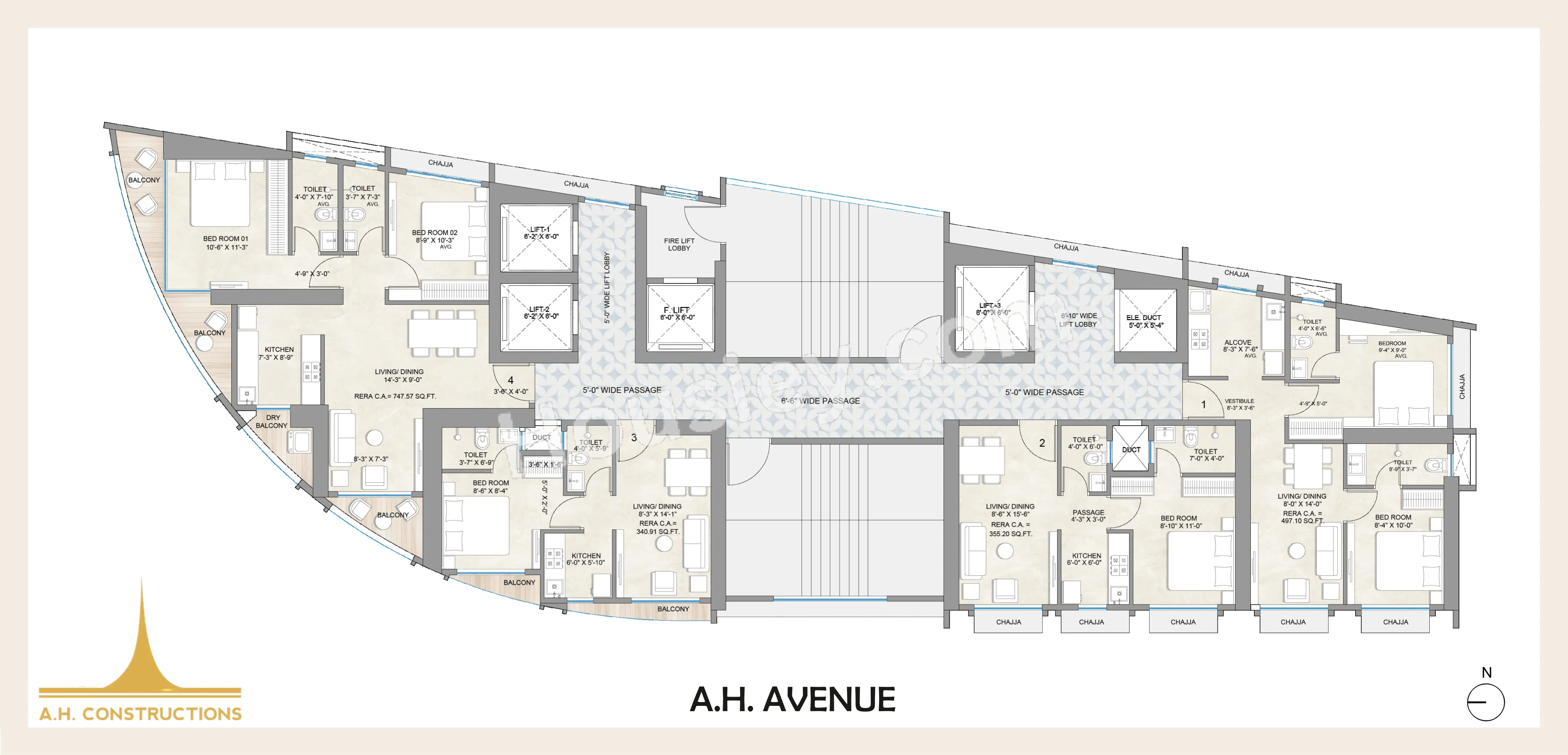 A.H. Avenue Floor Plan
