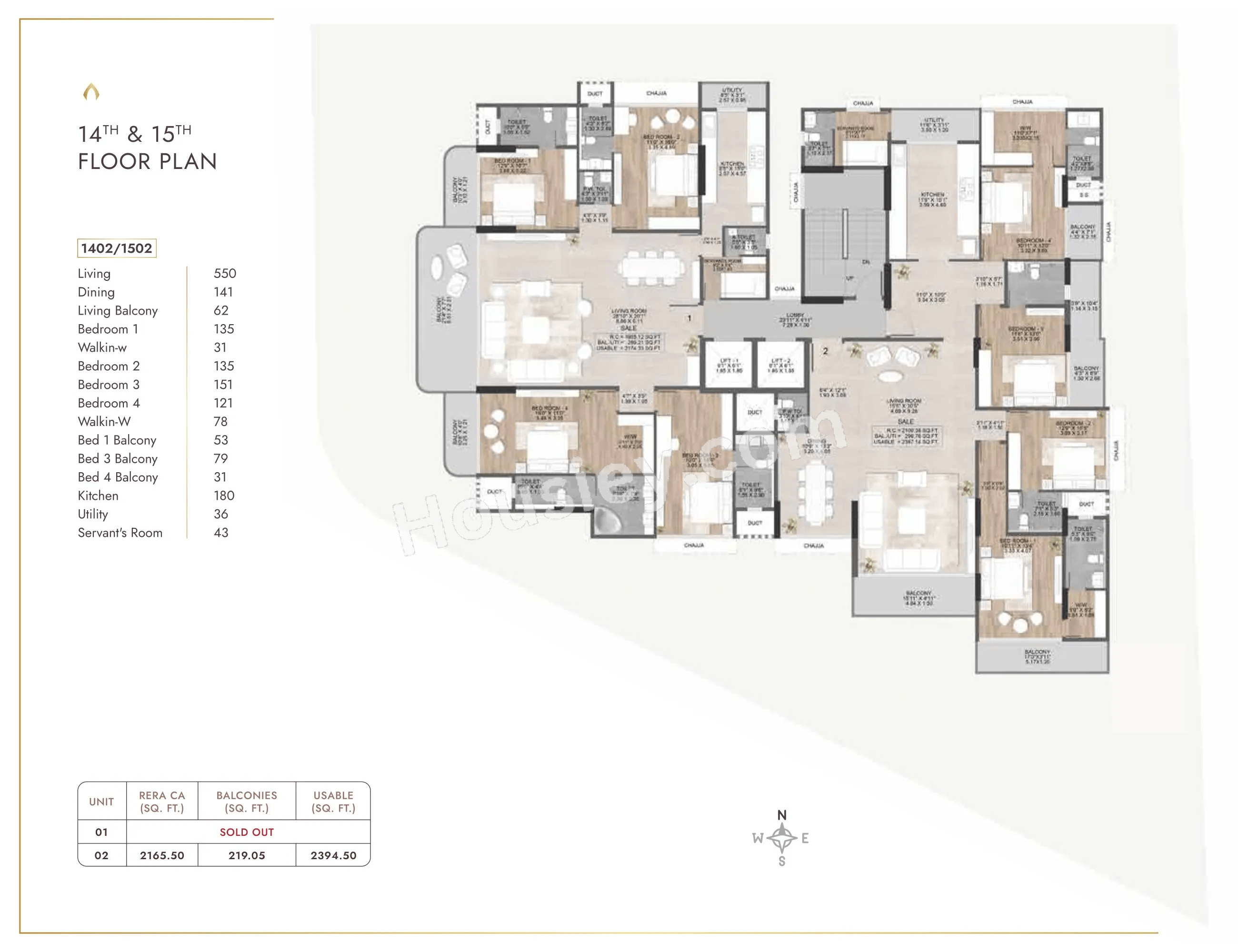 Ajmera Atlantis Floor plan 3