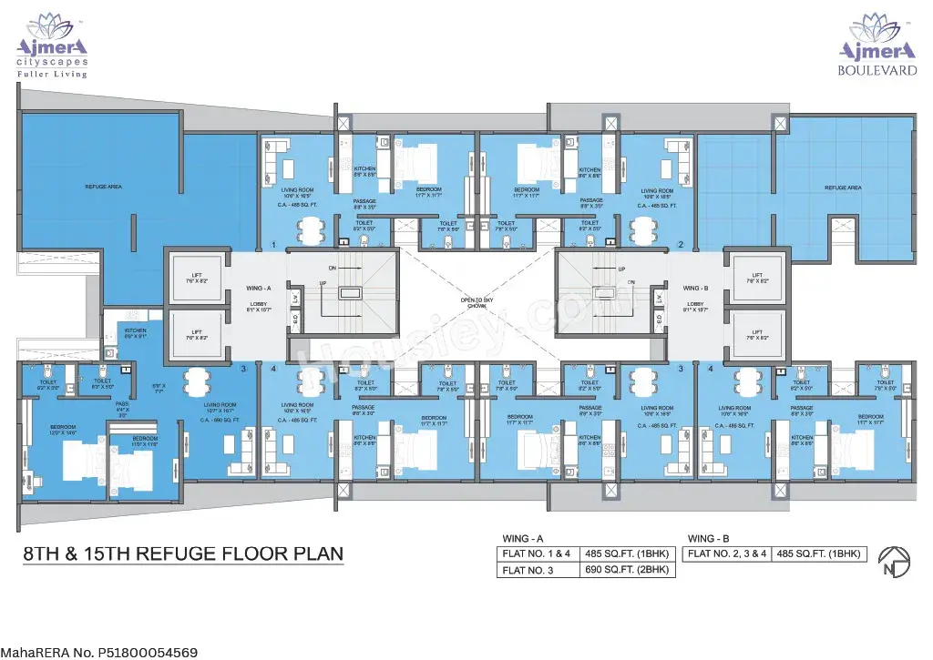 Ajmera Boulevard Floor plan 1