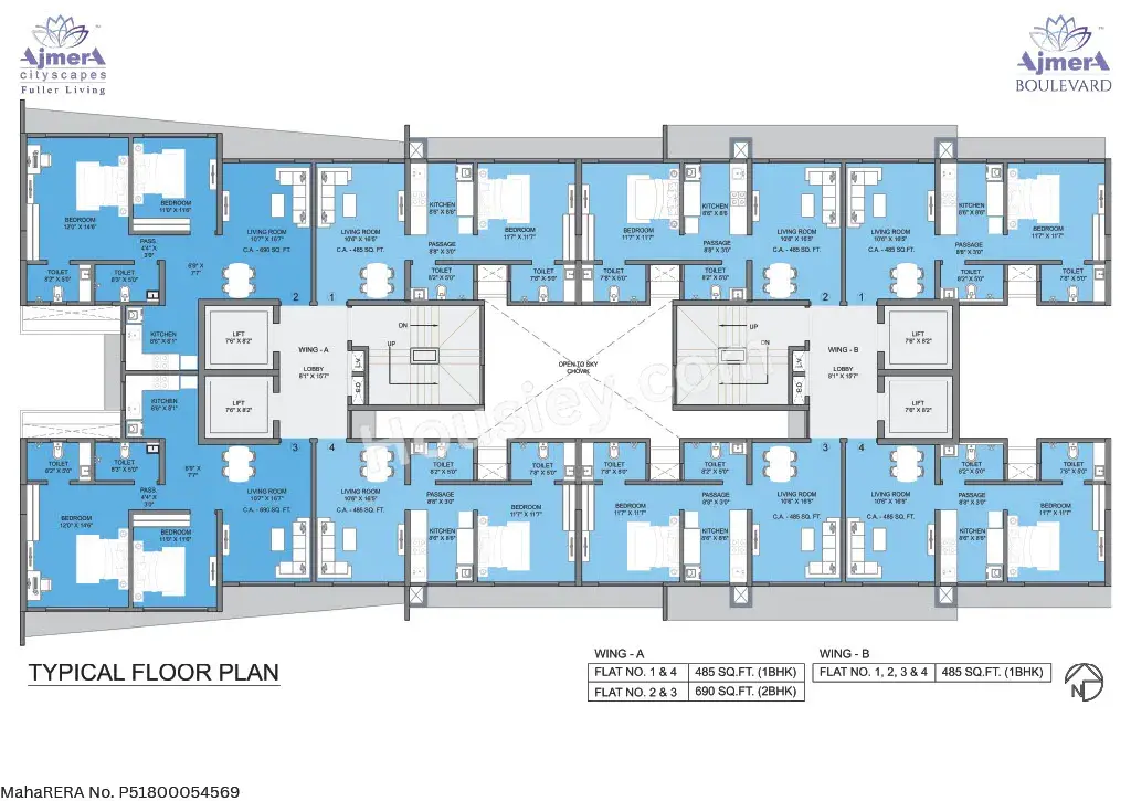 Ajmera Boulevard Floor plan 2